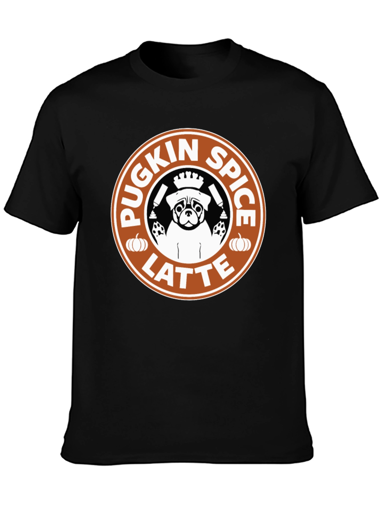 Pugkin Spice Latte Graphic T-Shirt