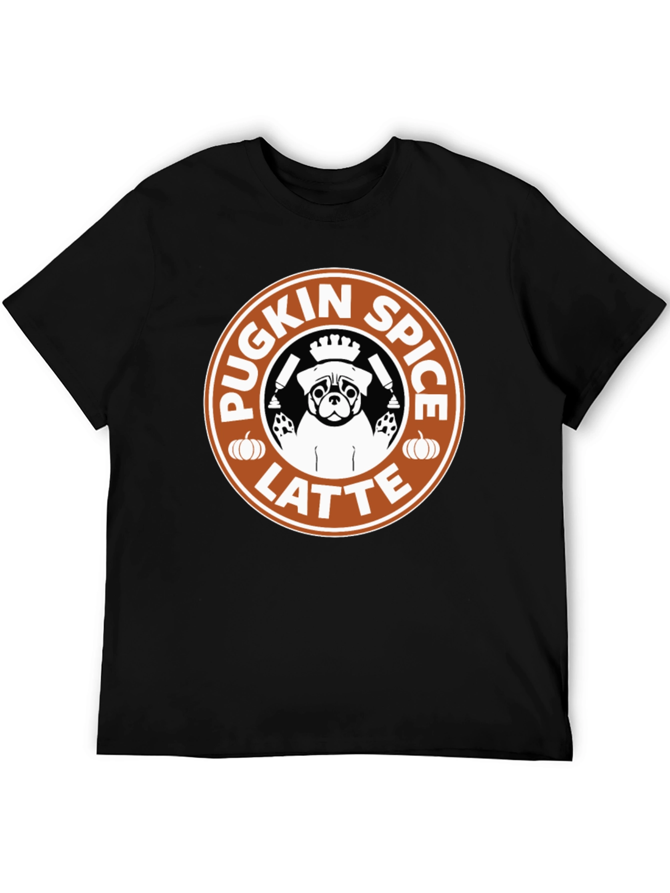 Pugkin Spice Latte Graphic T-Shirt