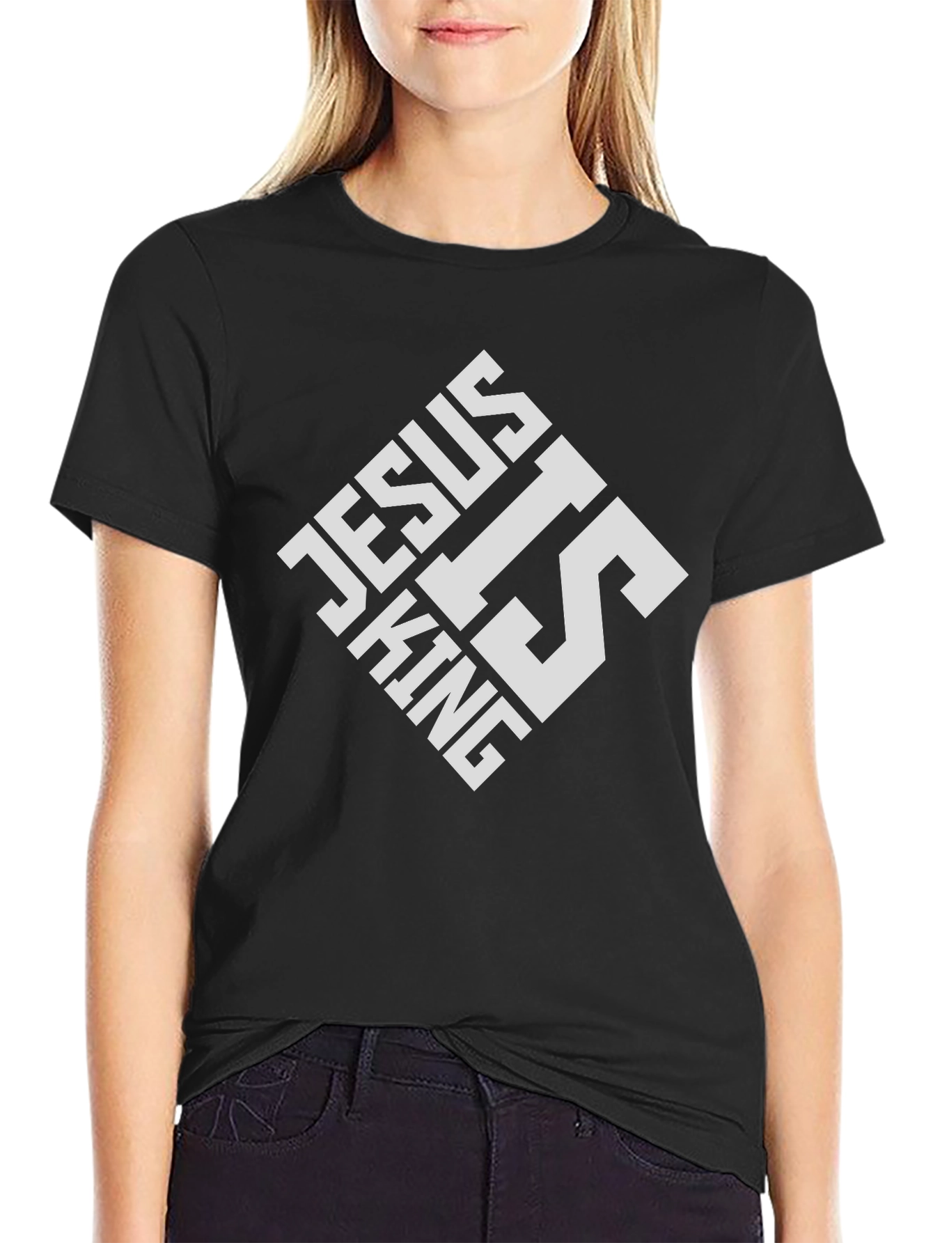 Jesus is King Black T-Shirt