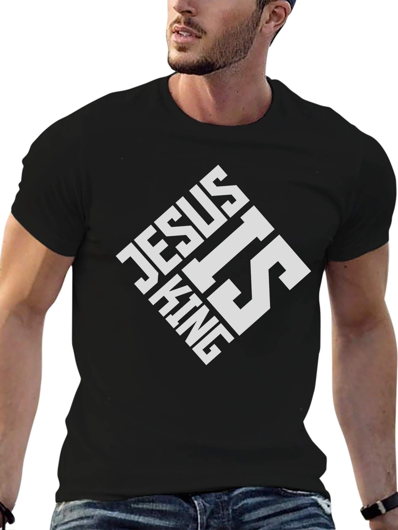 Jesus is King Black T-Shirt