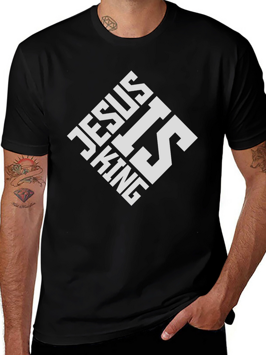 Jesus is King Black T-Shirt
