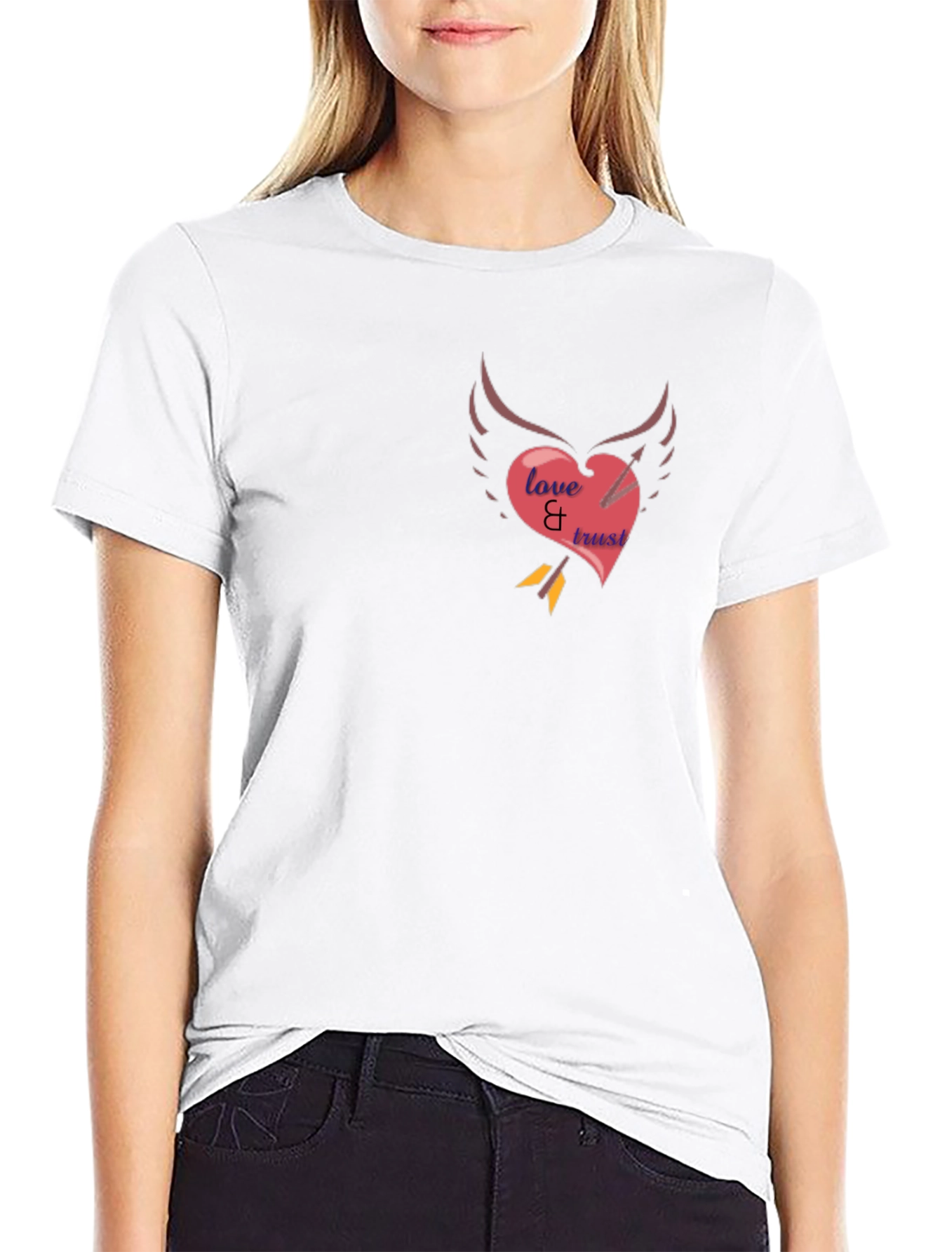 Love & Trust Heart Arrow Tee