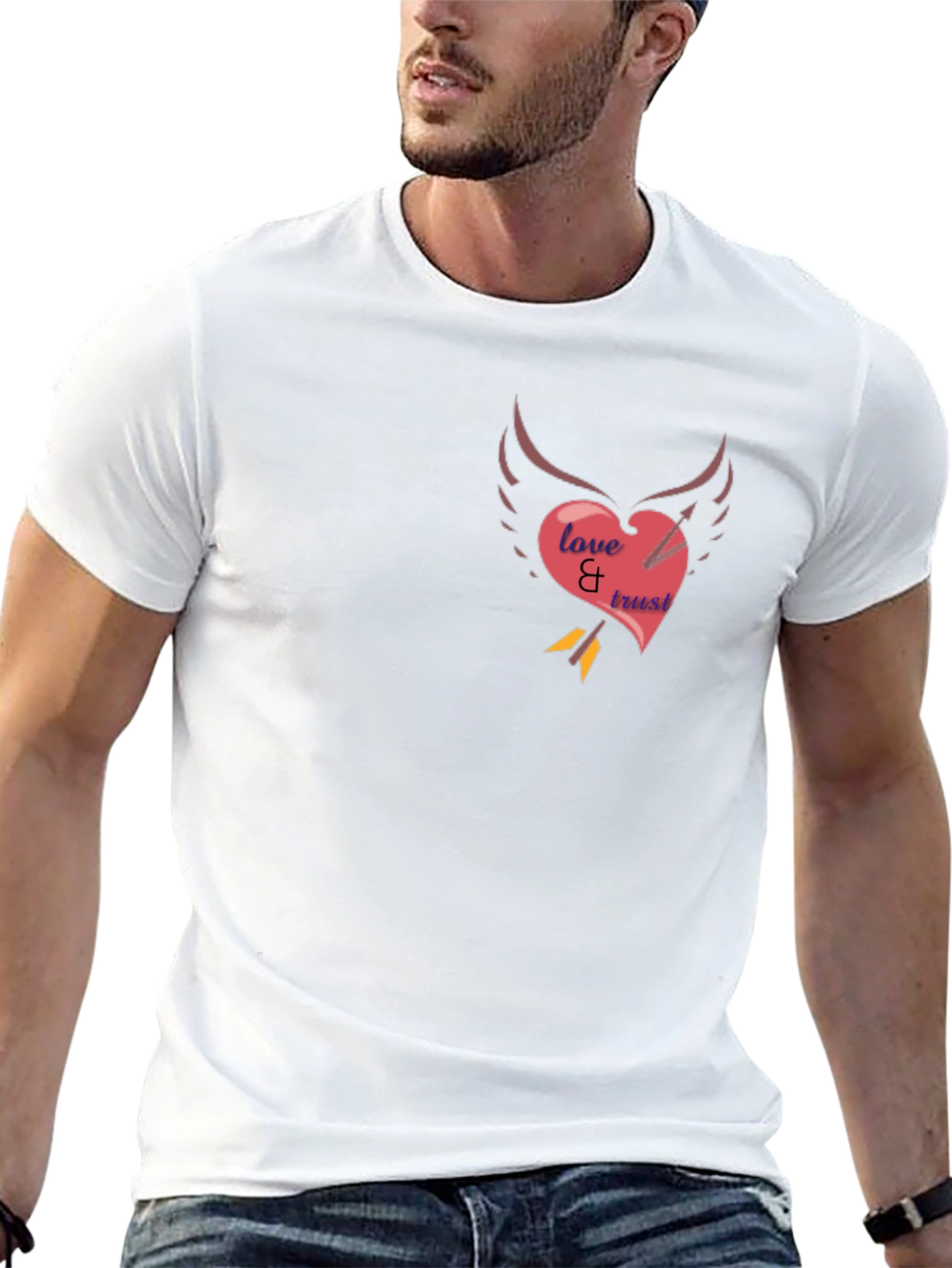 Love & Trust Heart Arrow Tee