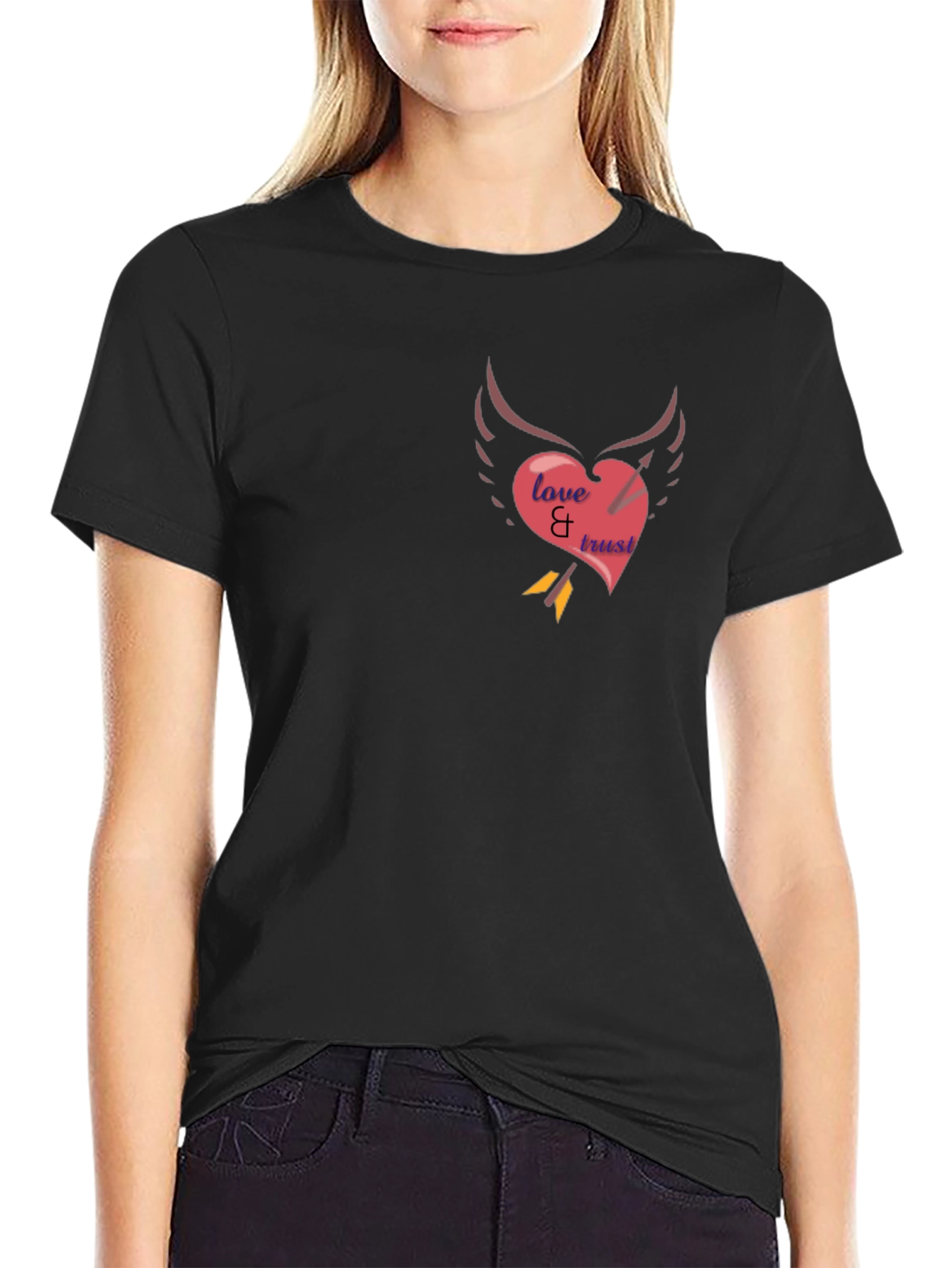 Love & Trust Heart Arrow Tee