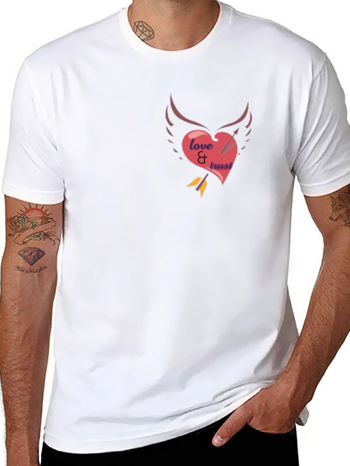 Love & Trust Heart Arrow Tee