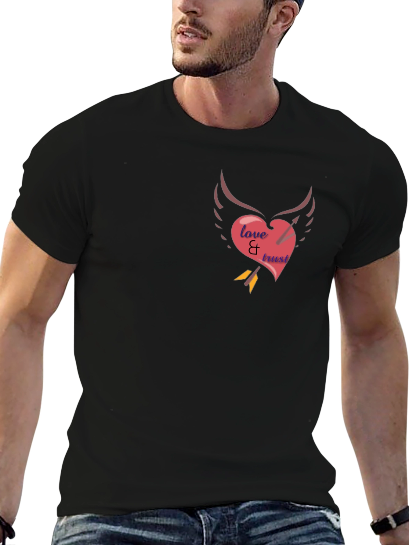 Love & Trust Heart Arrow Tee