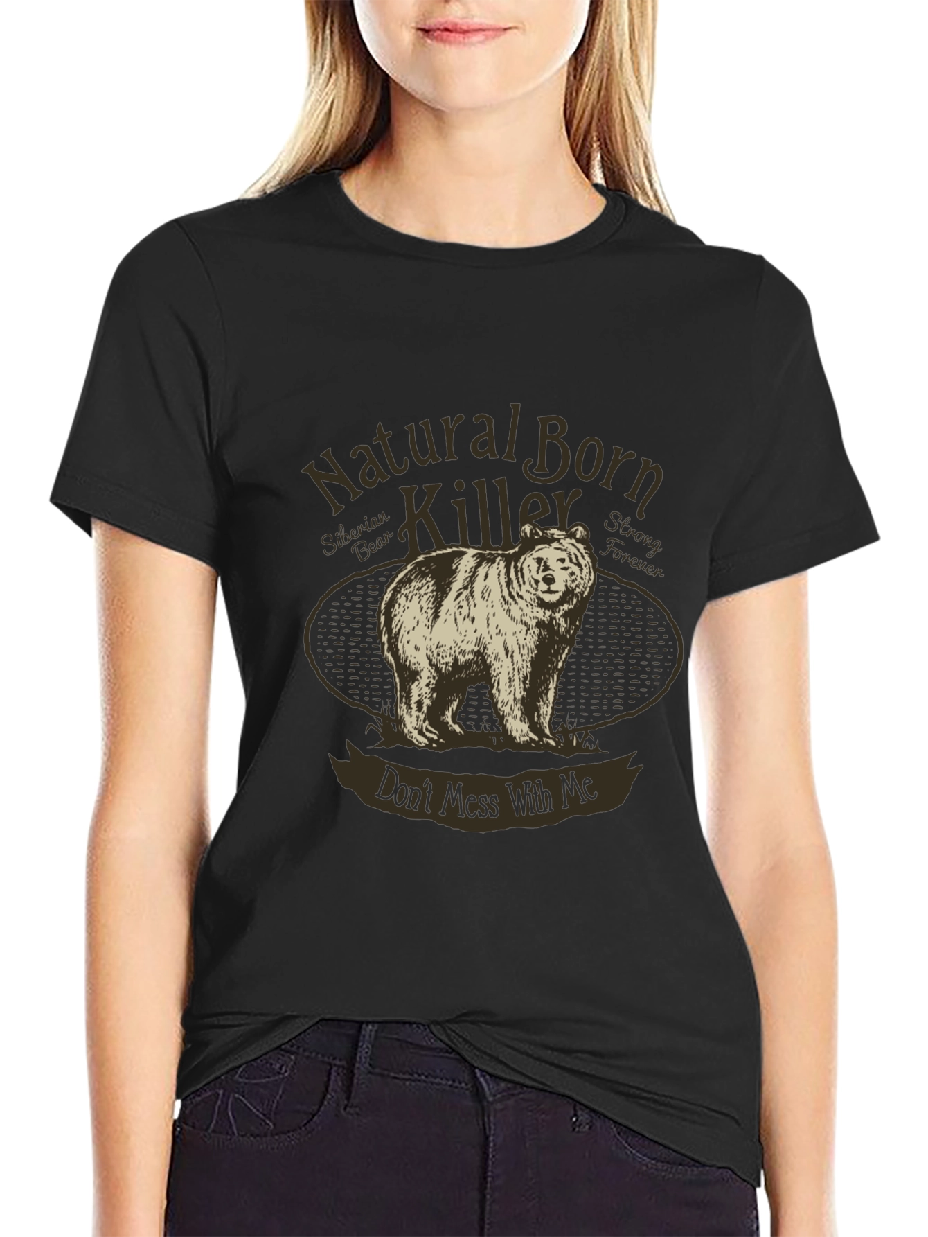 Natural Born Killer Siberian Bear Graphic Tee