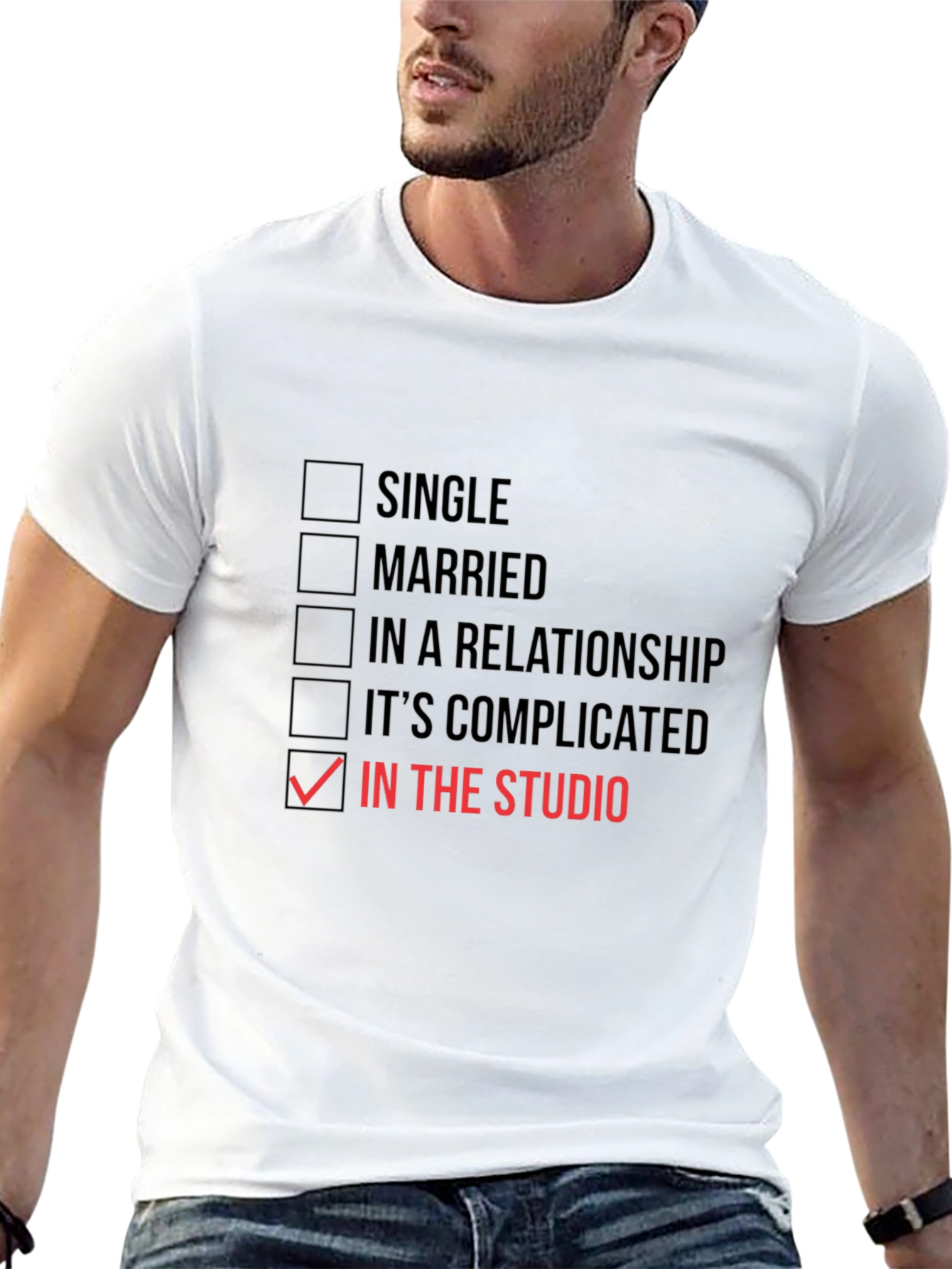 In The Studio T-Shirt - Musician Humor Tee