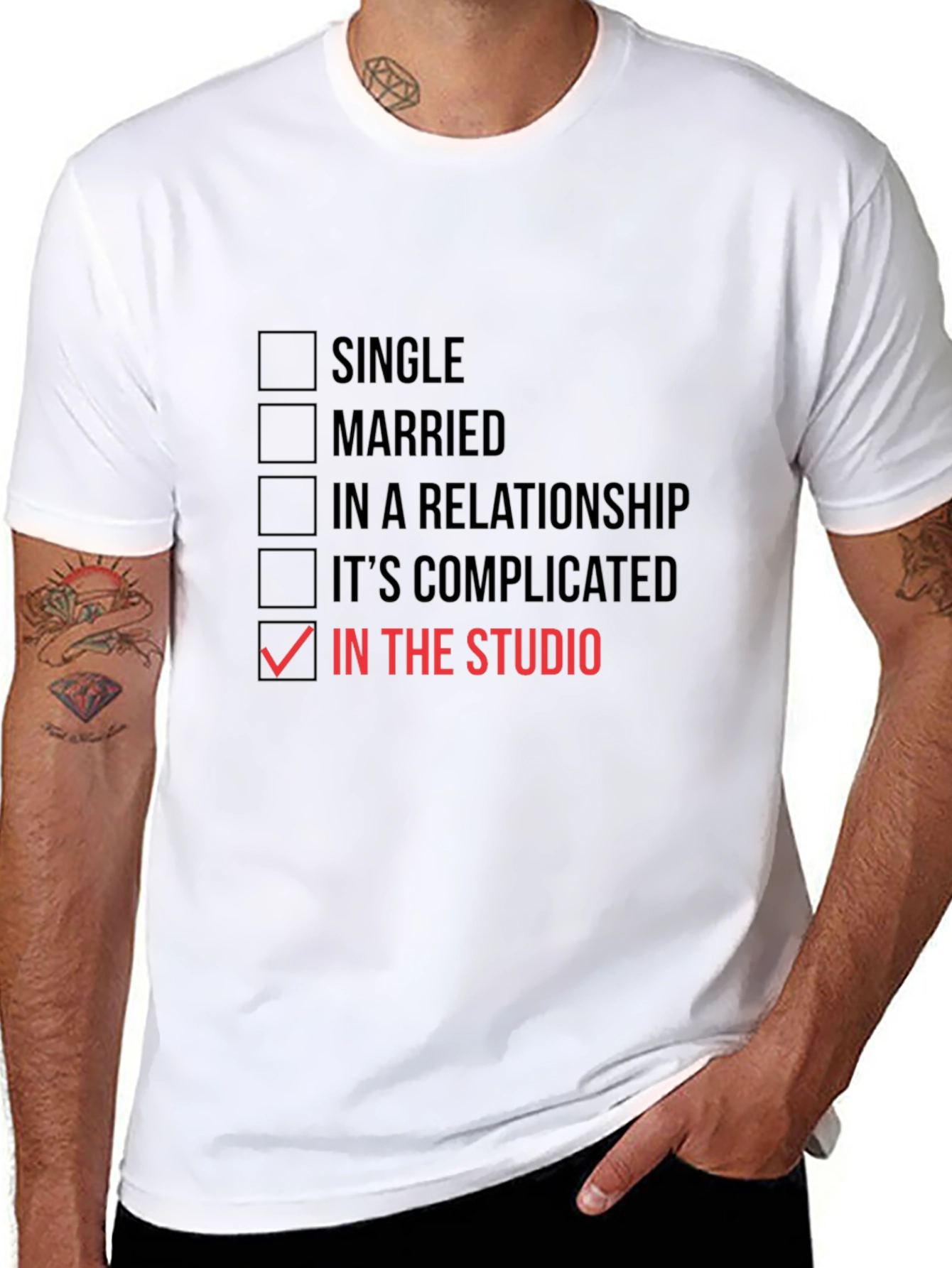 In The Studio T-Shirt - Musician Humor Tee