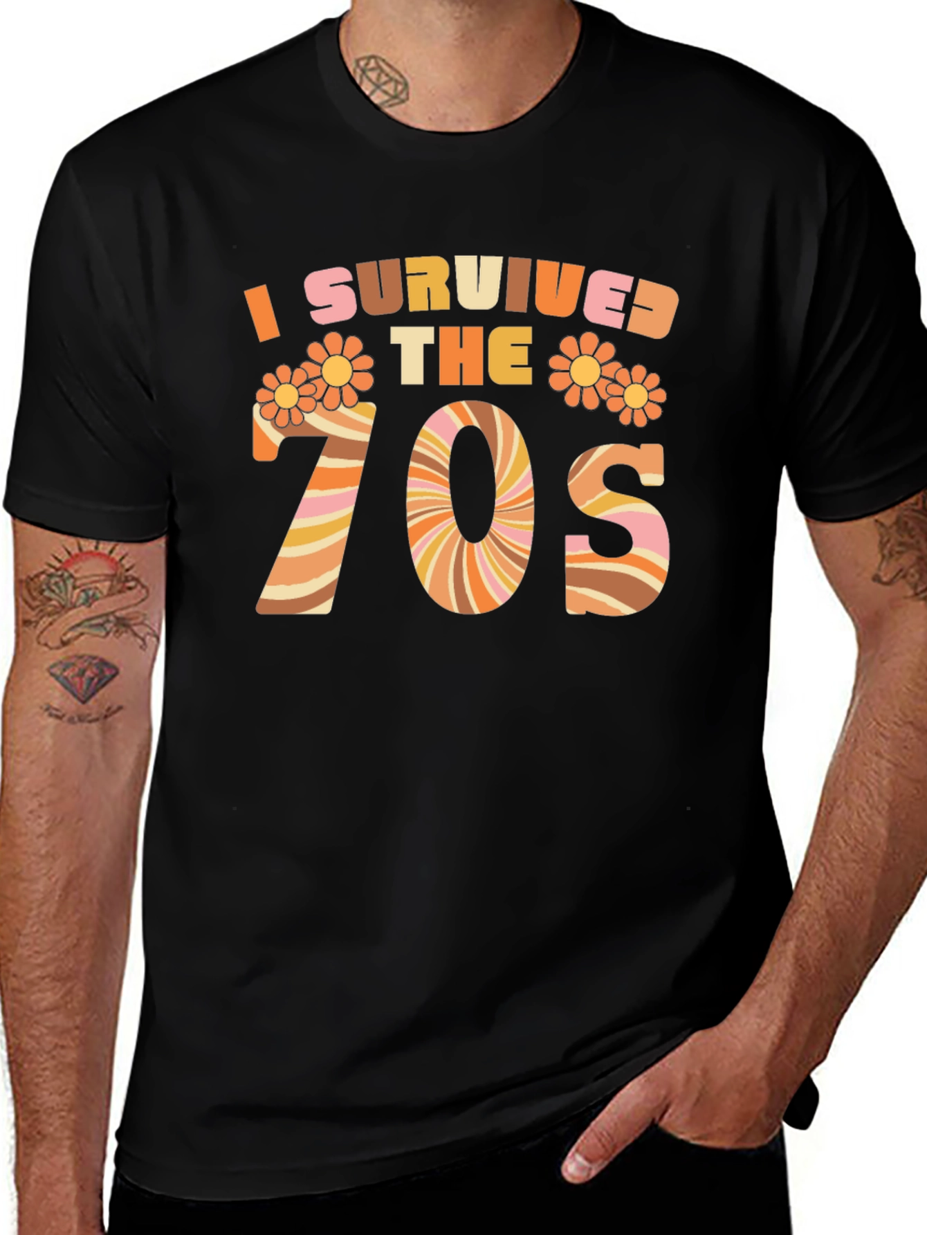 I Survived the 70s Retro Graphic Tee