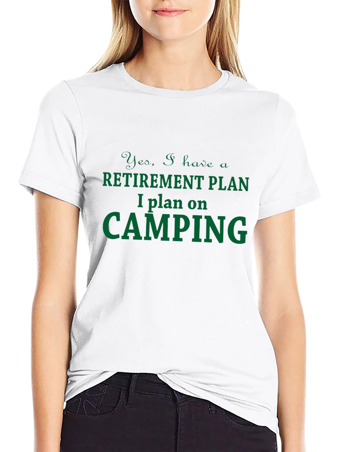 Retirement Camping Plan T-Shirt - Humorous Graphic Tee