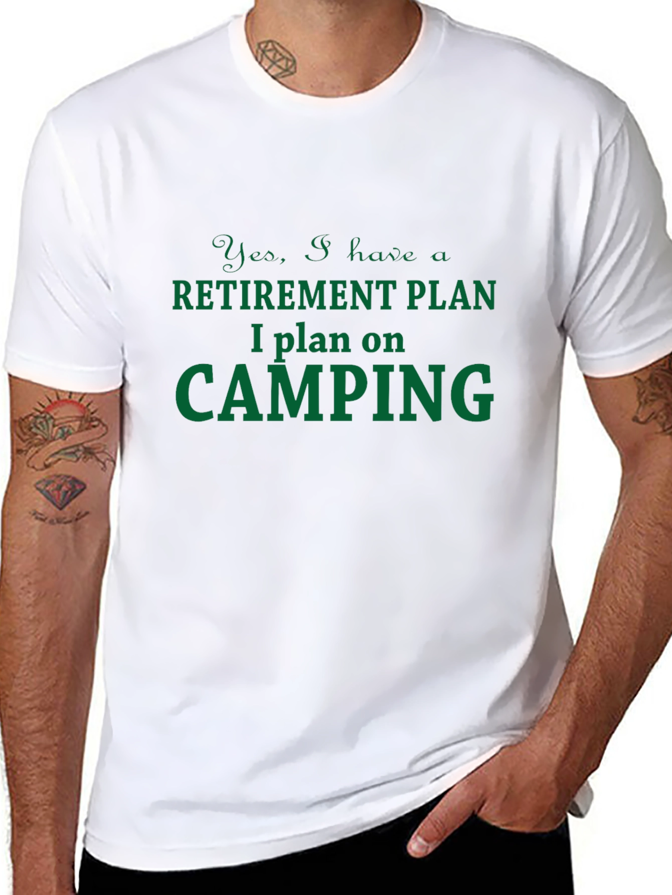 Retirement Camping Plan T-Shirt - Humorous Graphic Tee