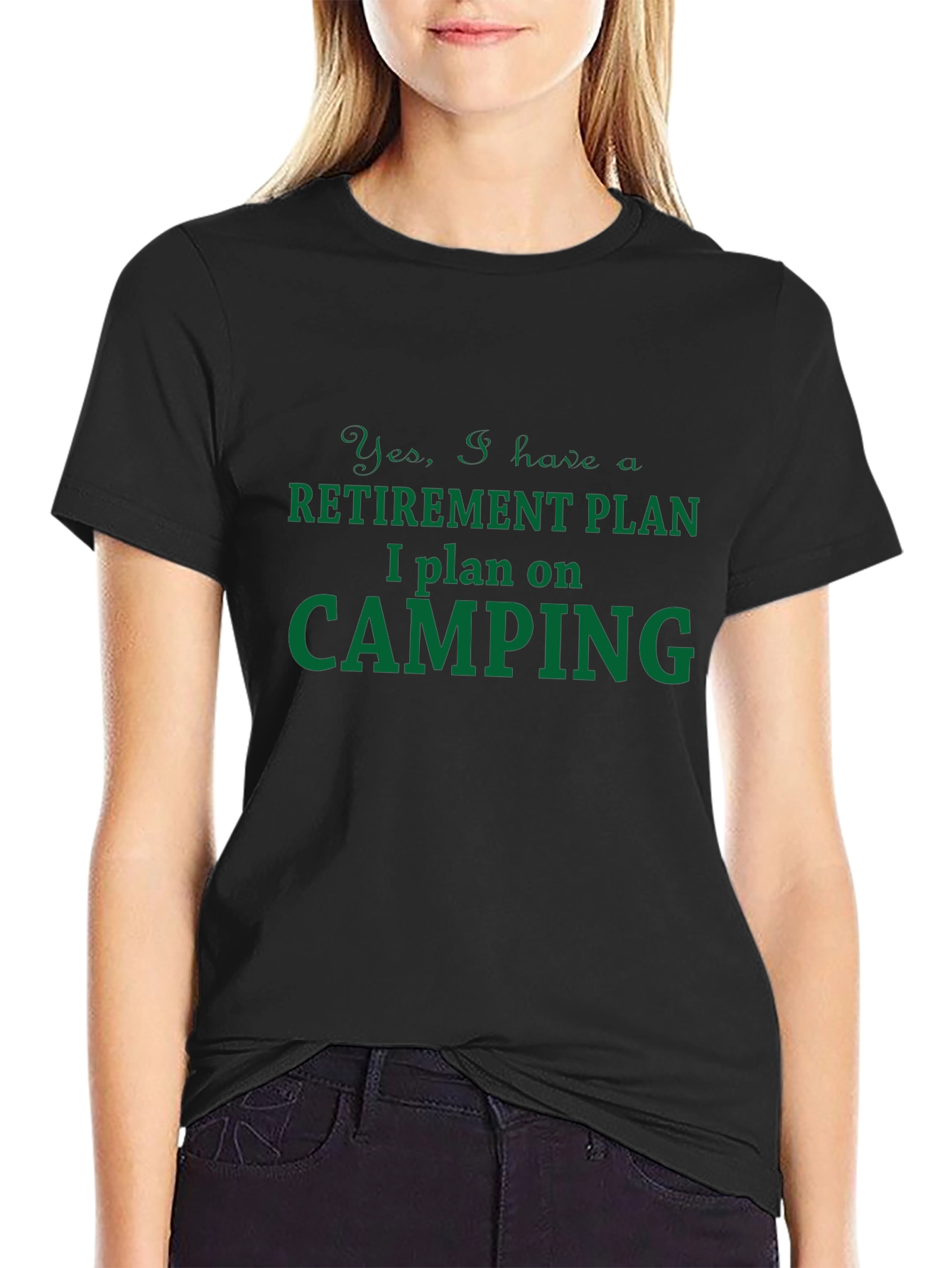 Retirement Camping Plan T-Shirt - Humorous Graphic Tee