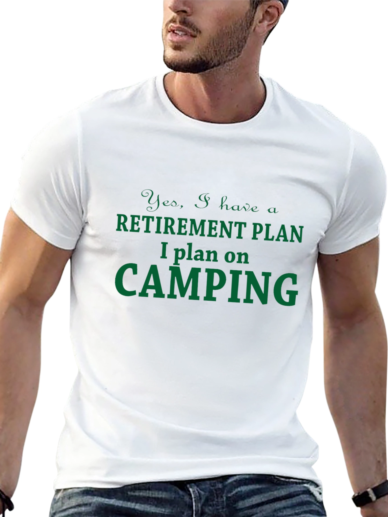 Retirement Camping Plan T-Shirt - Humorous Graphic Tee
