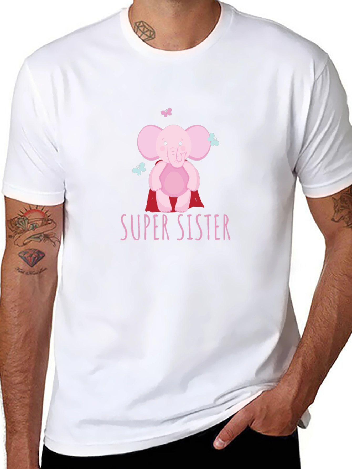 Super Sister Elephant Graphic Tee