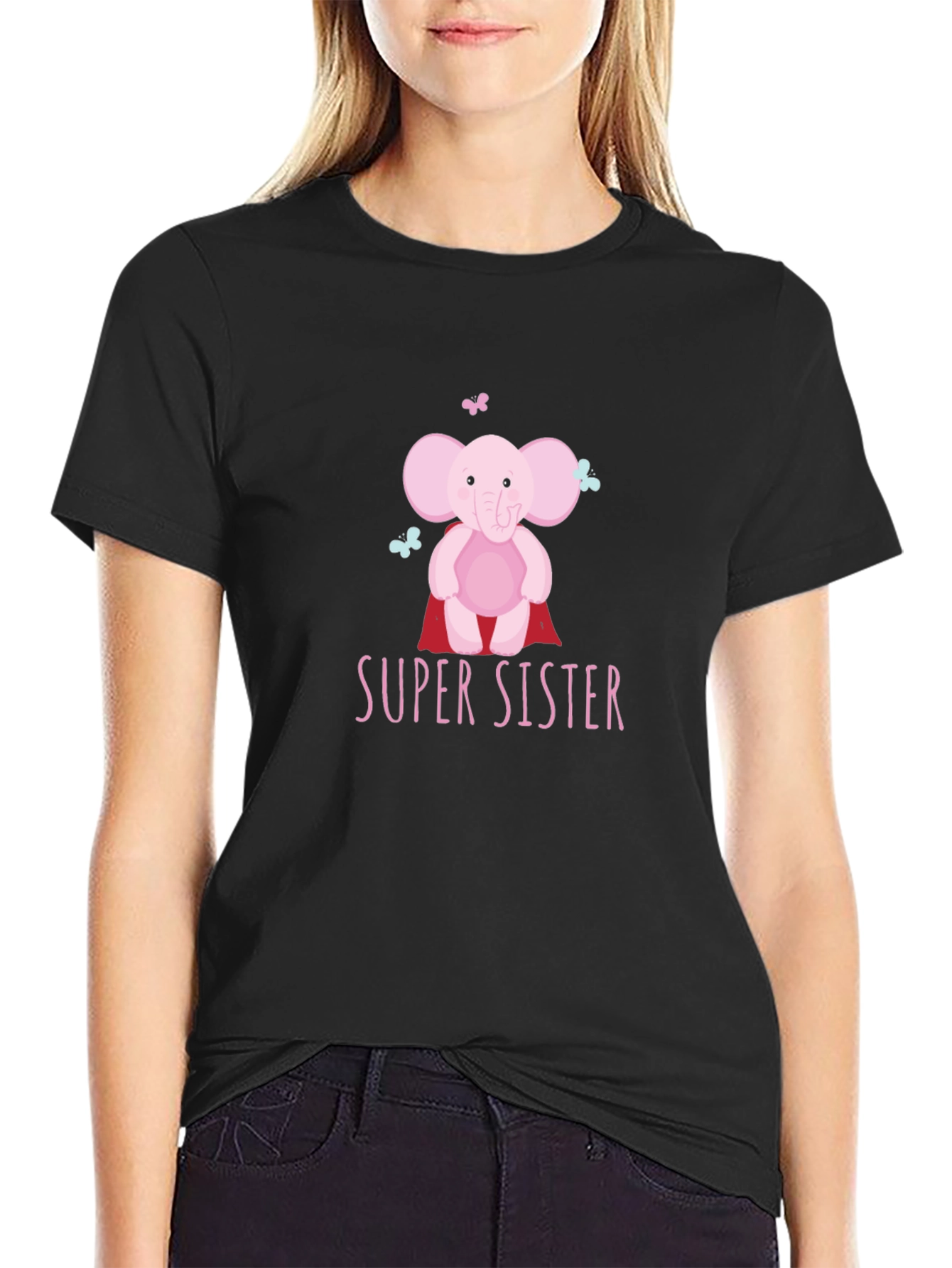 Super Sister Elephant Graphic Tee