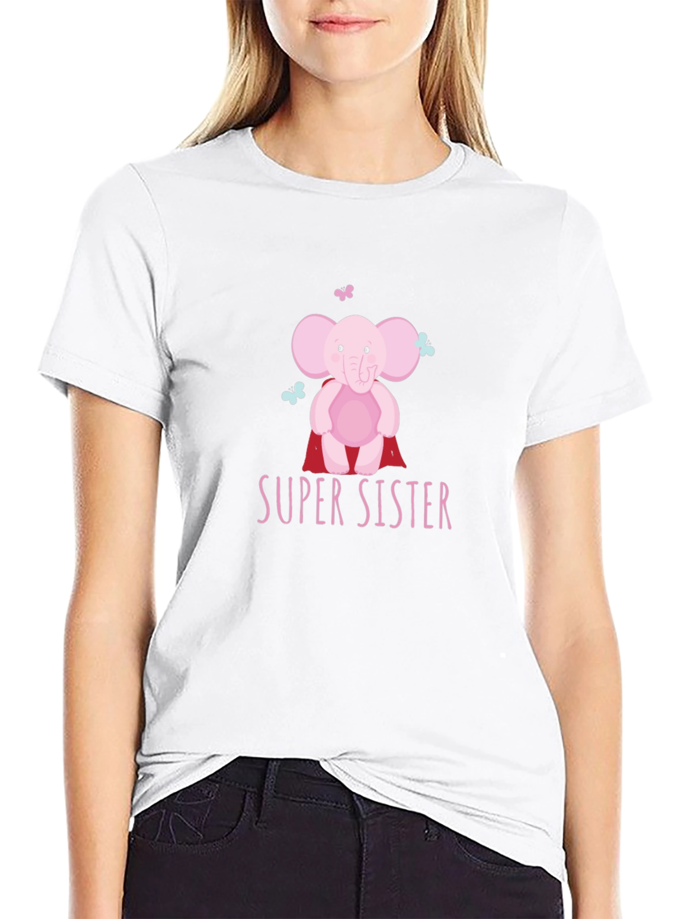 Super Sister Elephant Graphic Tee