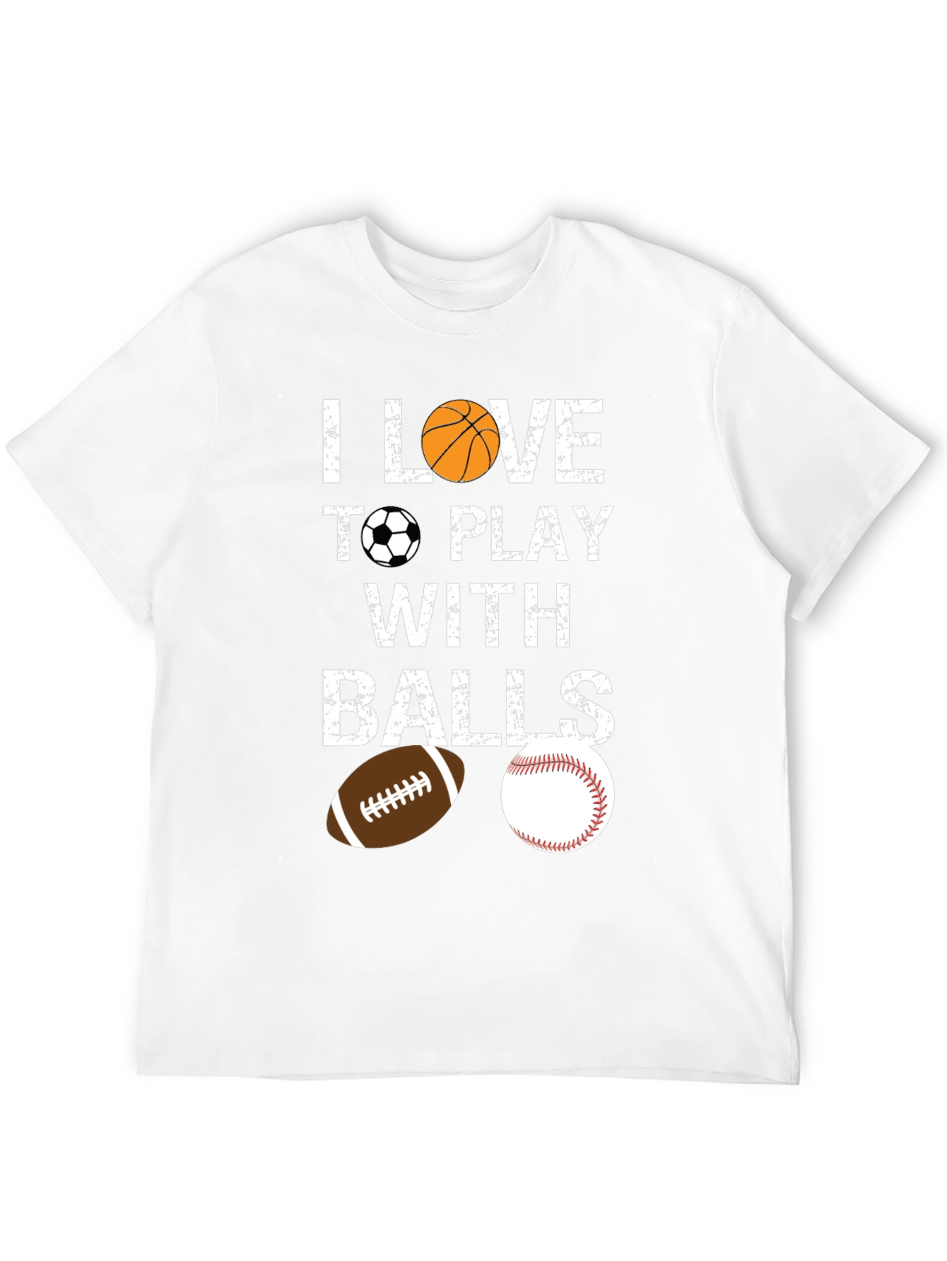 I Love To Play With Balls Graphic T-Shirt