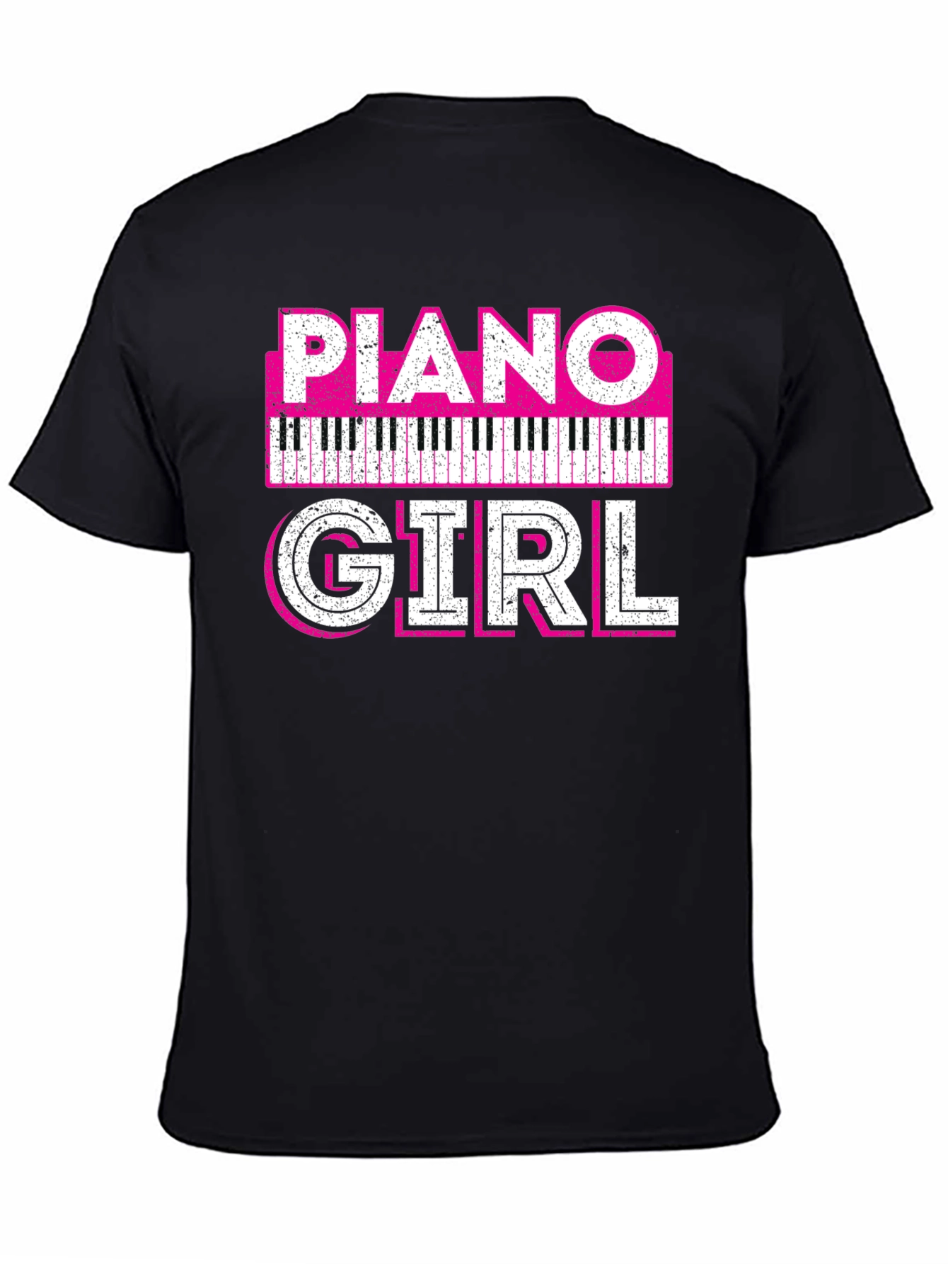 Piano Girl Graphic Tee - Musicians T-Shirt