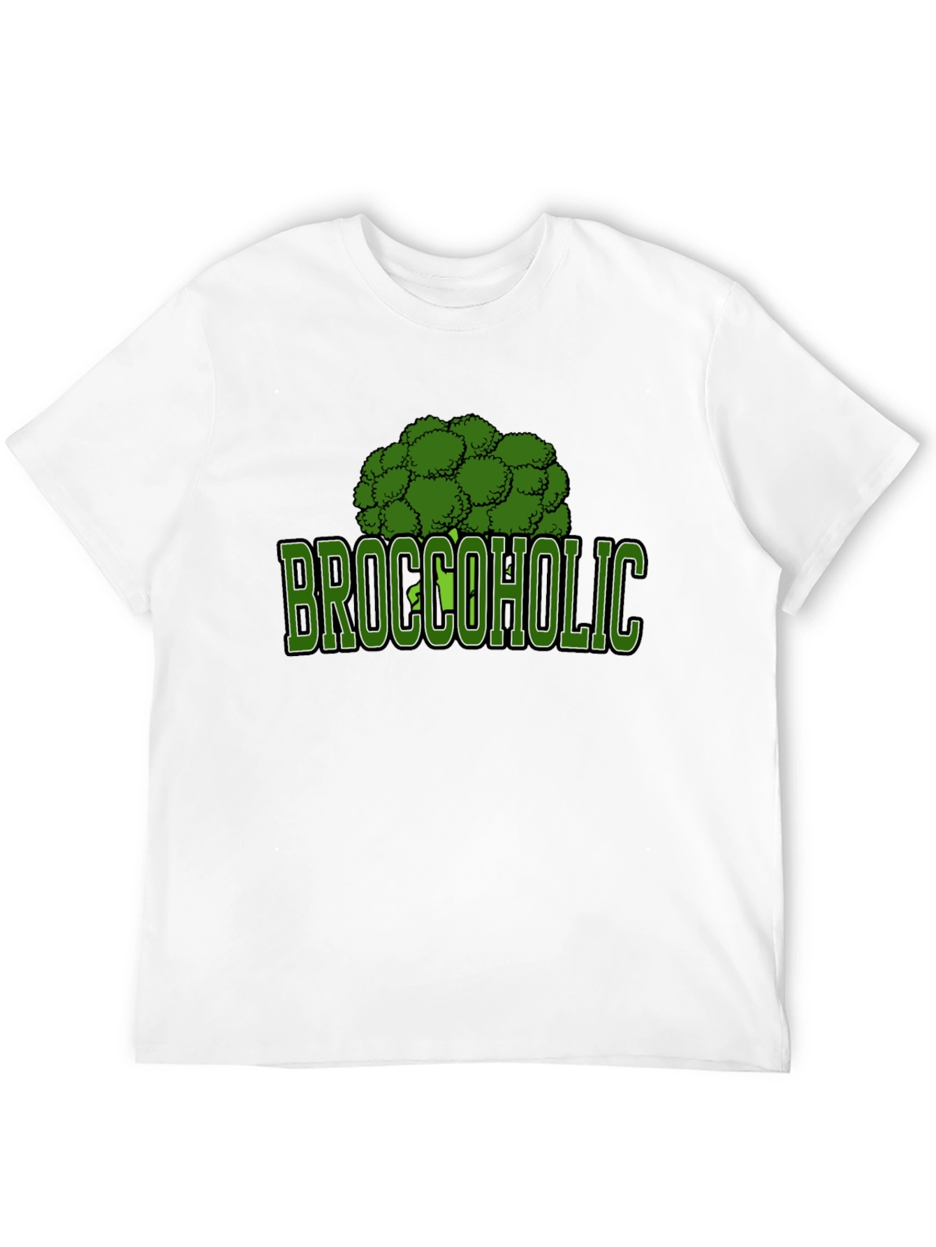 Broccoholic Graphic T-Shirt - Novelty Tee