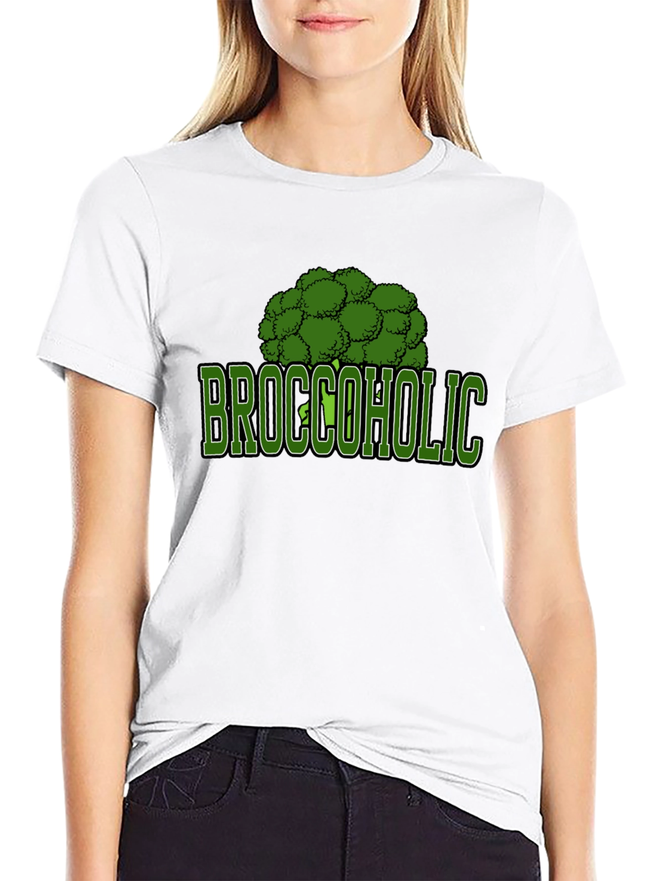 Broccoholic Graphic T-Shirt - Novelty Tee