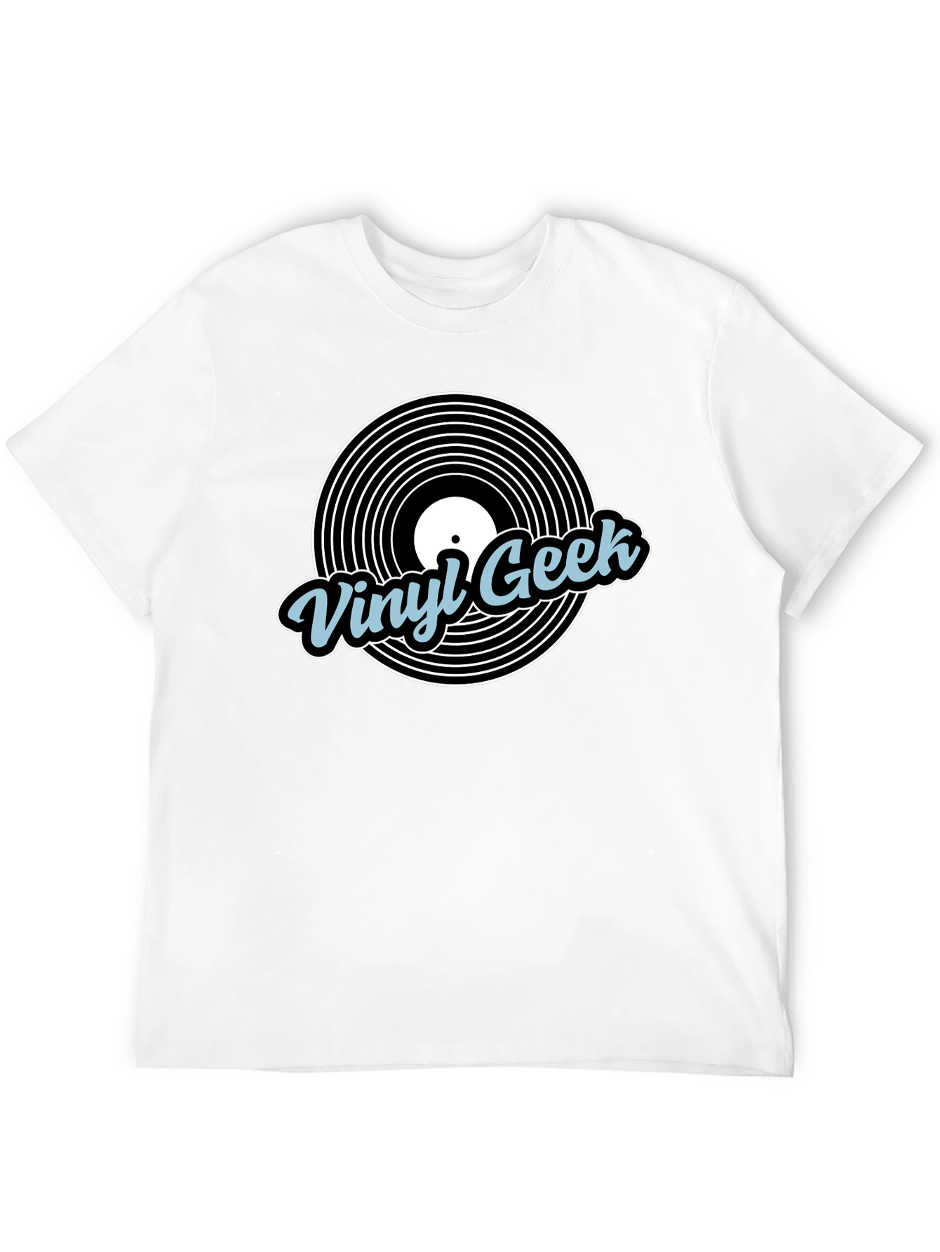 Vinyl Geek Black Graphic T-Shirt