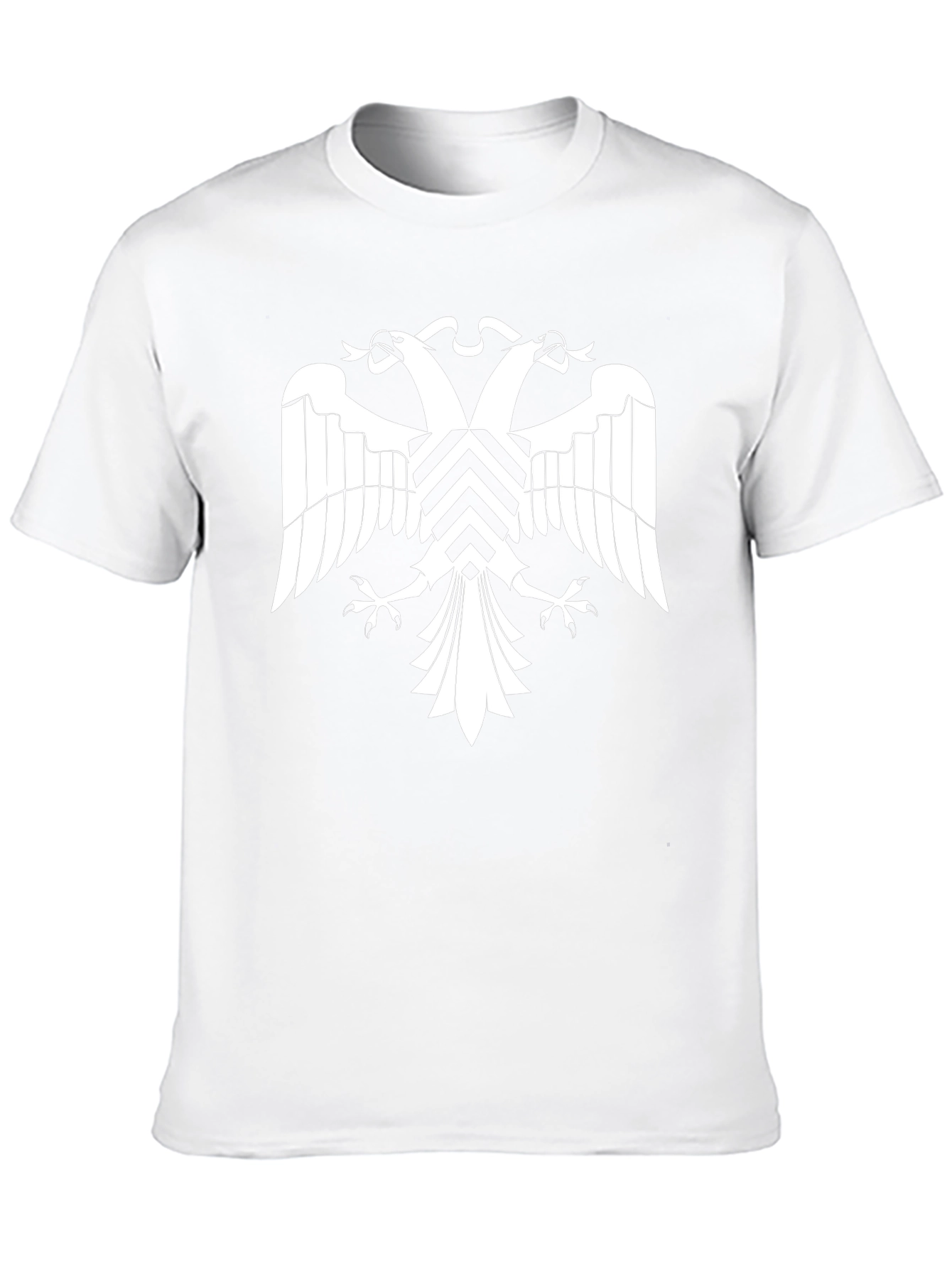 Black T-Shirt with Double Headed Eagle Graphic