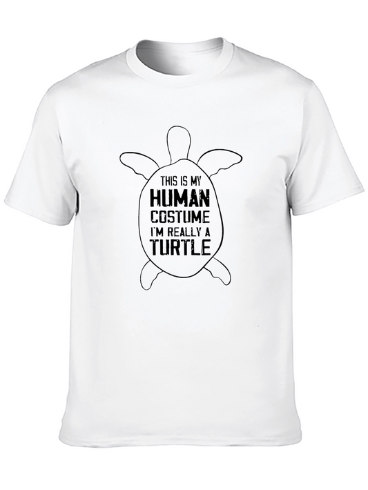 Human Costume Turtle Graphic Tee - Novelty Shirt