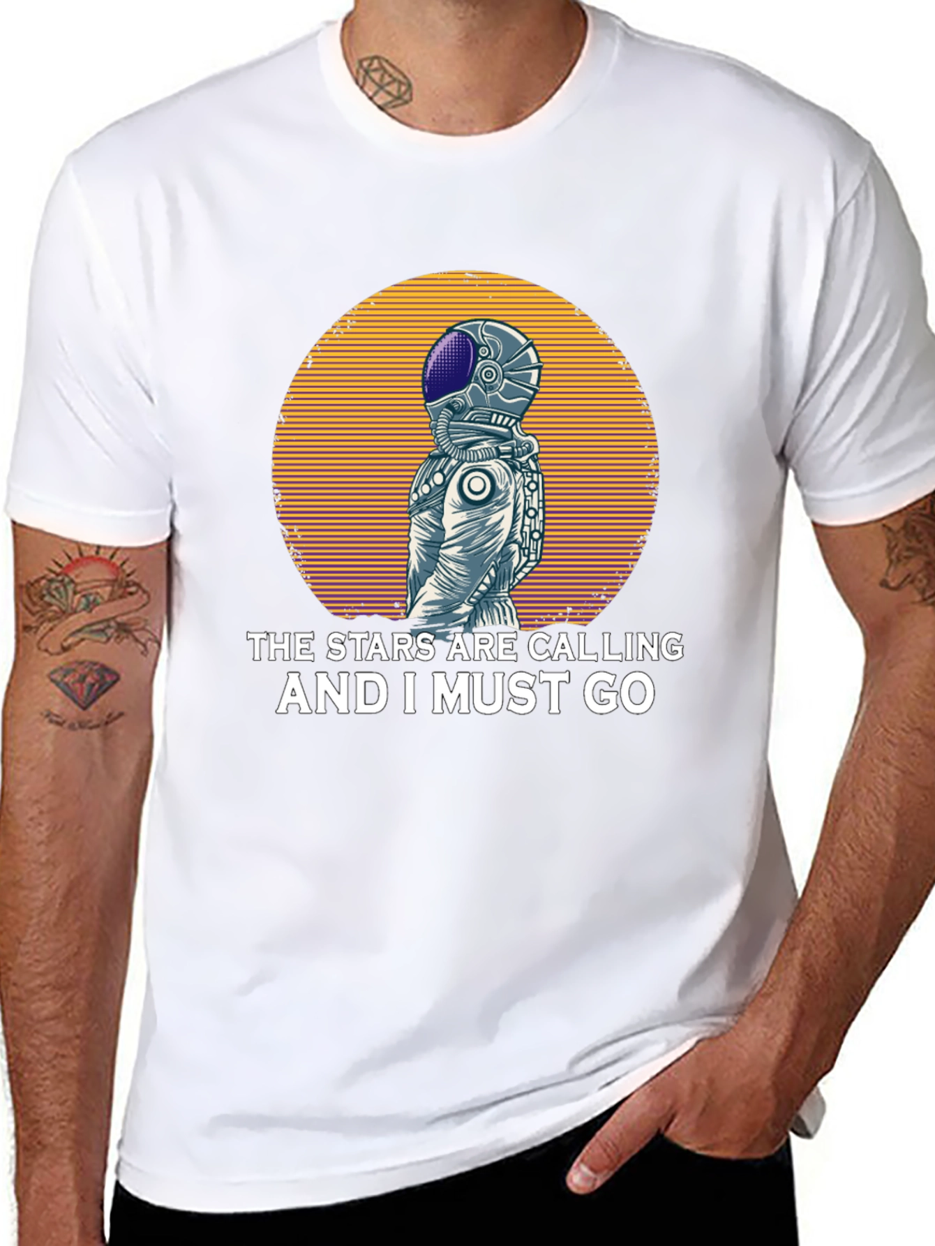 Stars are Calling Astronaut Graphic T-Shirt