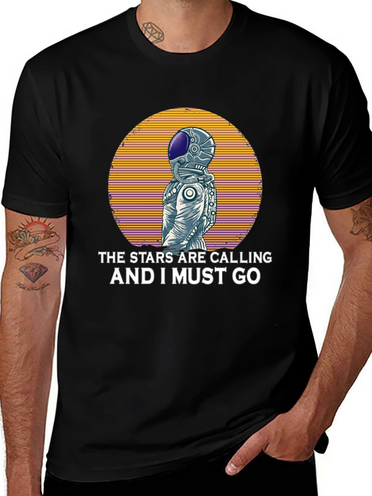Stars are Calling Astronaut Graphic T-Shirt