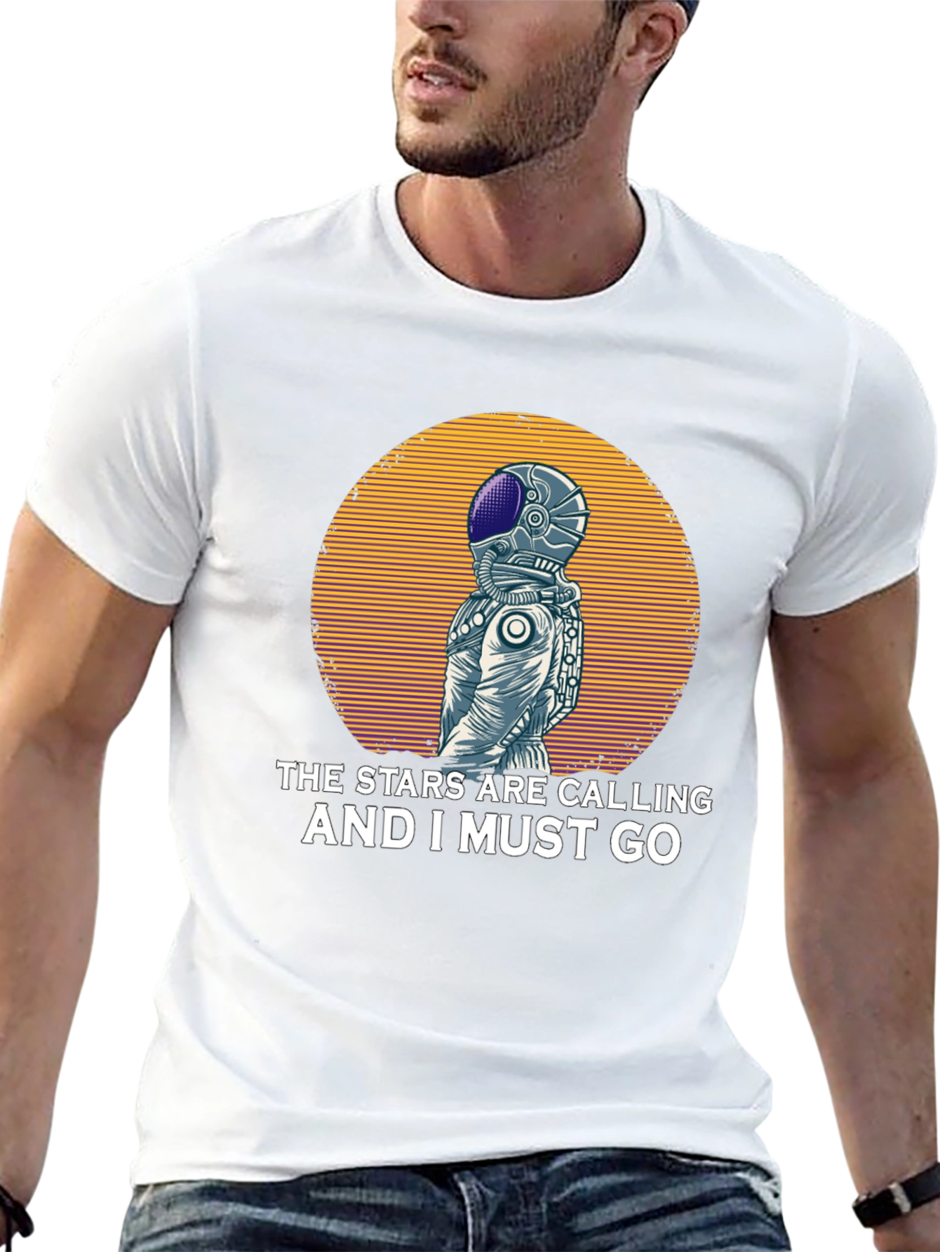 Stars are Calling Astronaut Graphic T-Shirt
