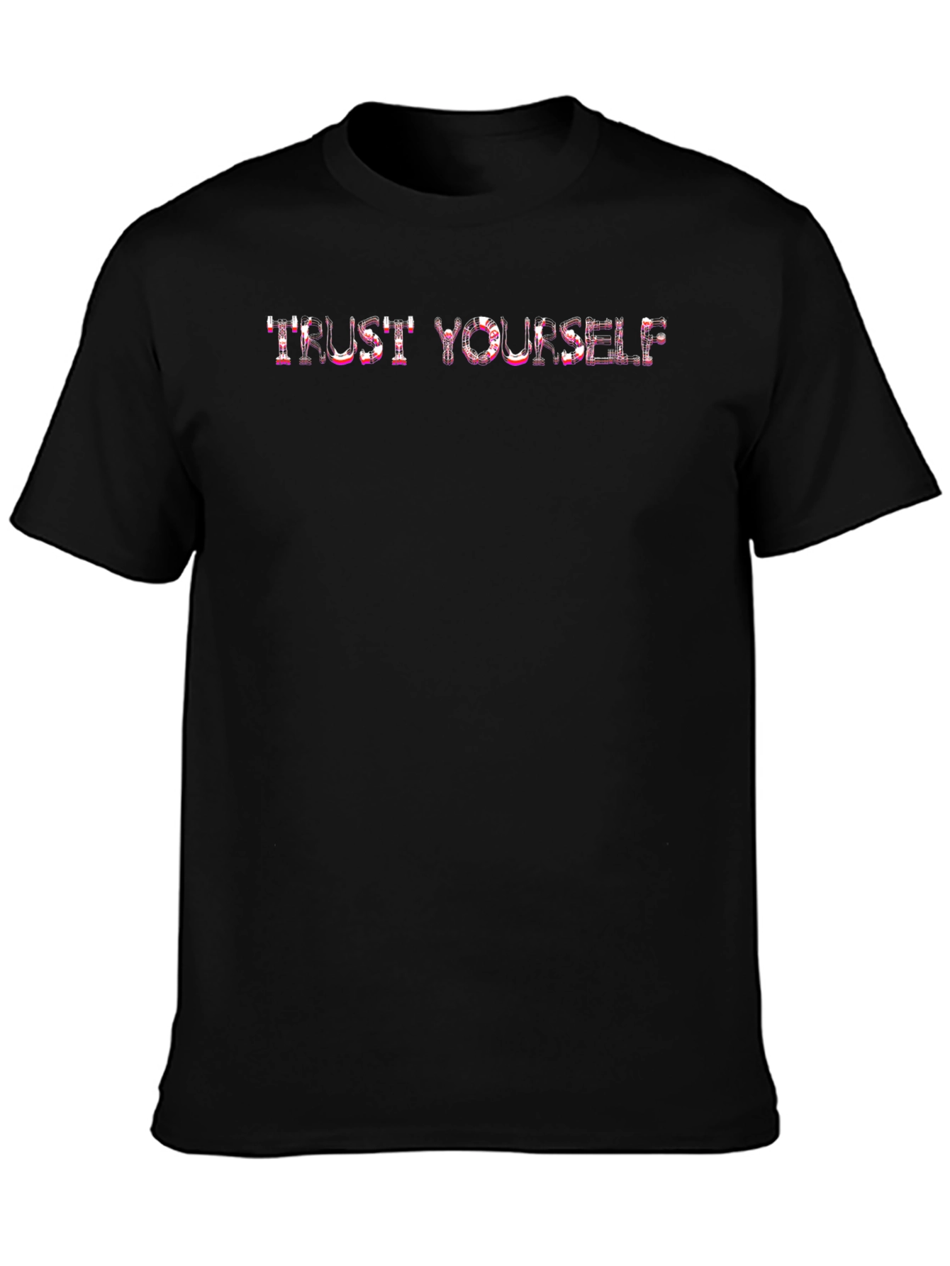 Trust Yourself Graphic Tee - Black Cotton T-Shirt