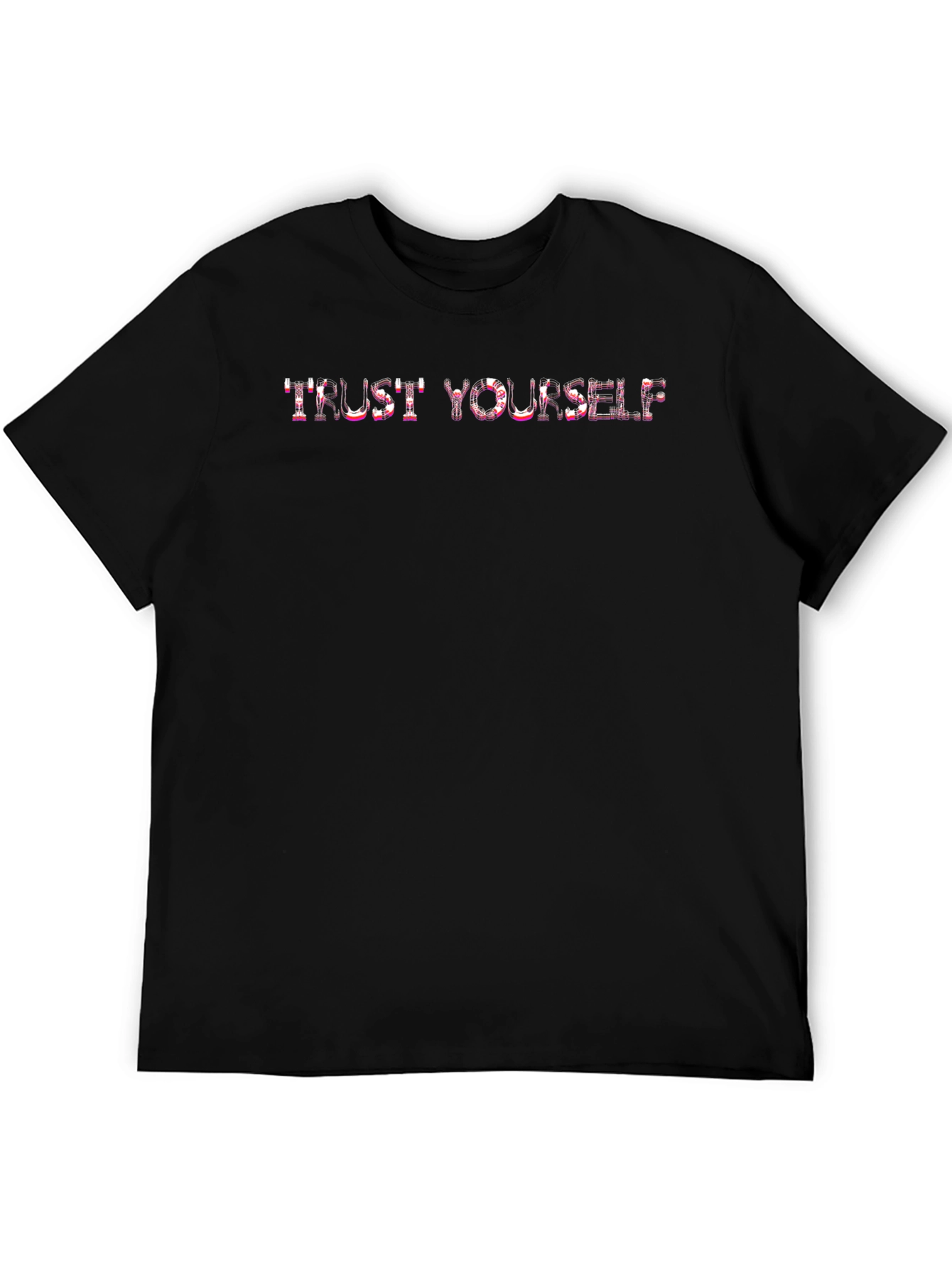 Trust Yourself Graphic Tee - Black Cotton T-Shirt