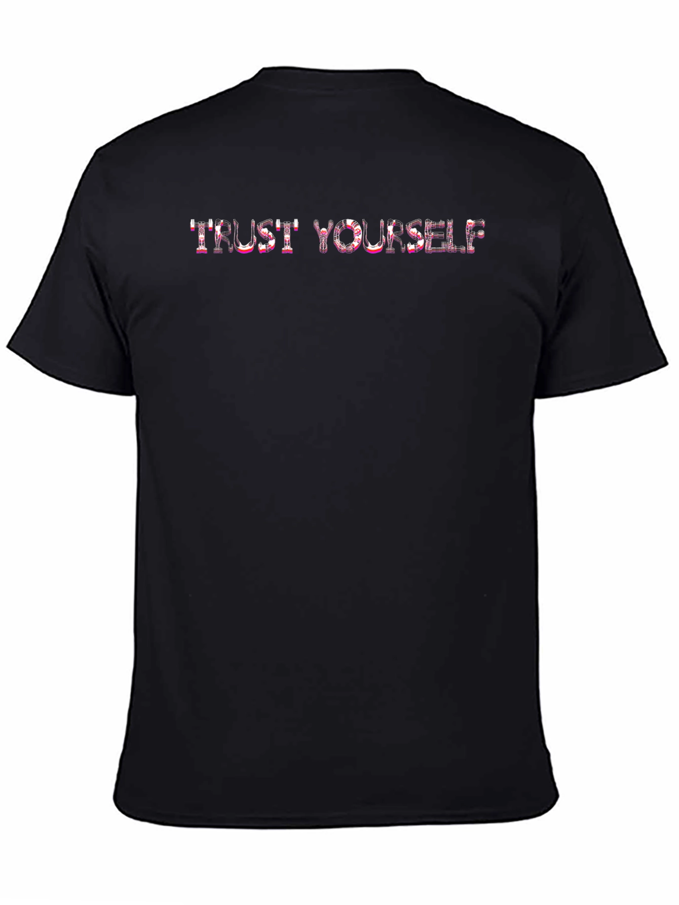 Trust Yourself Graphic Tee - Black Cotton T-Shirt