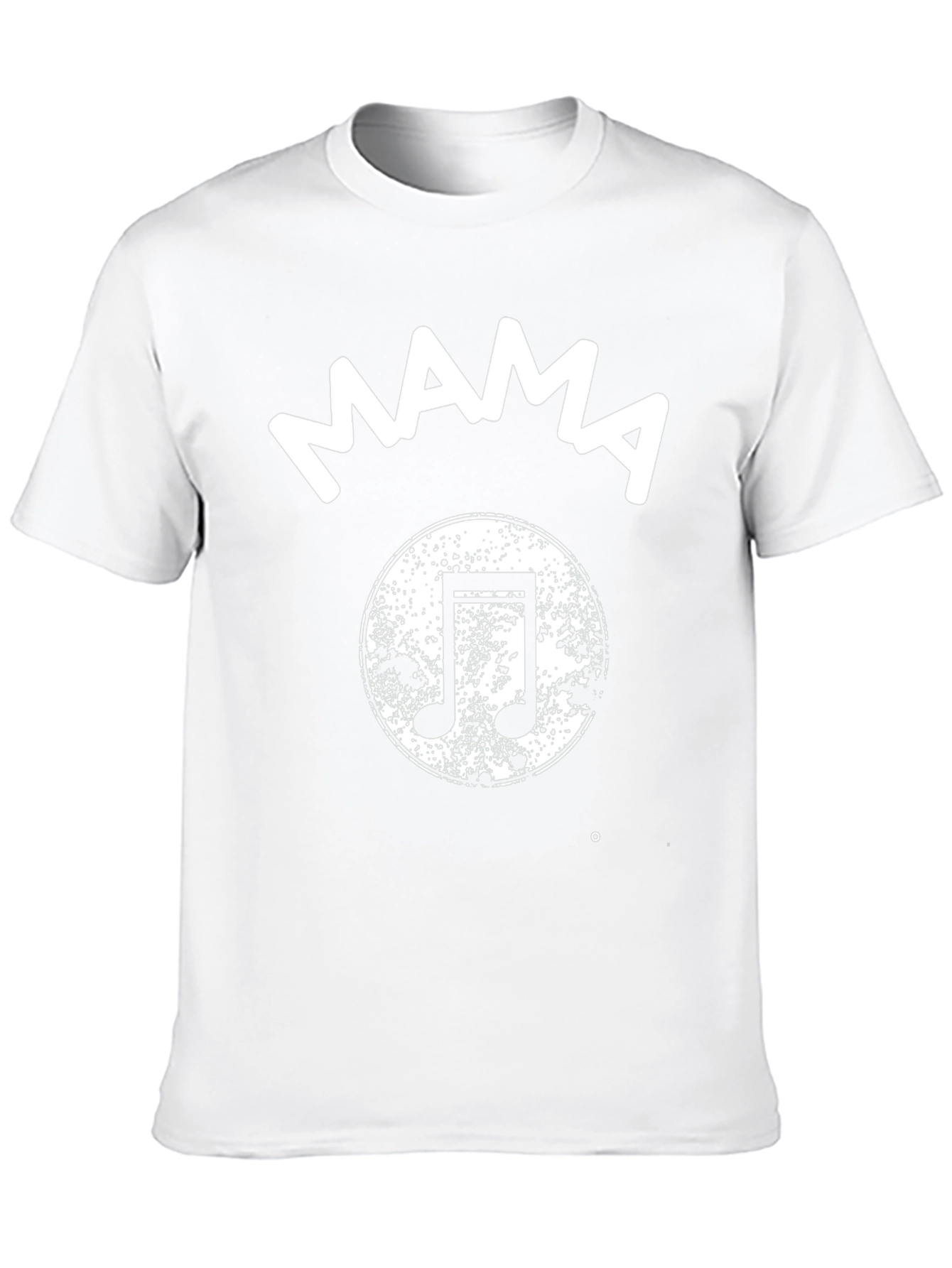 Mama Music Note Black T-Shirt