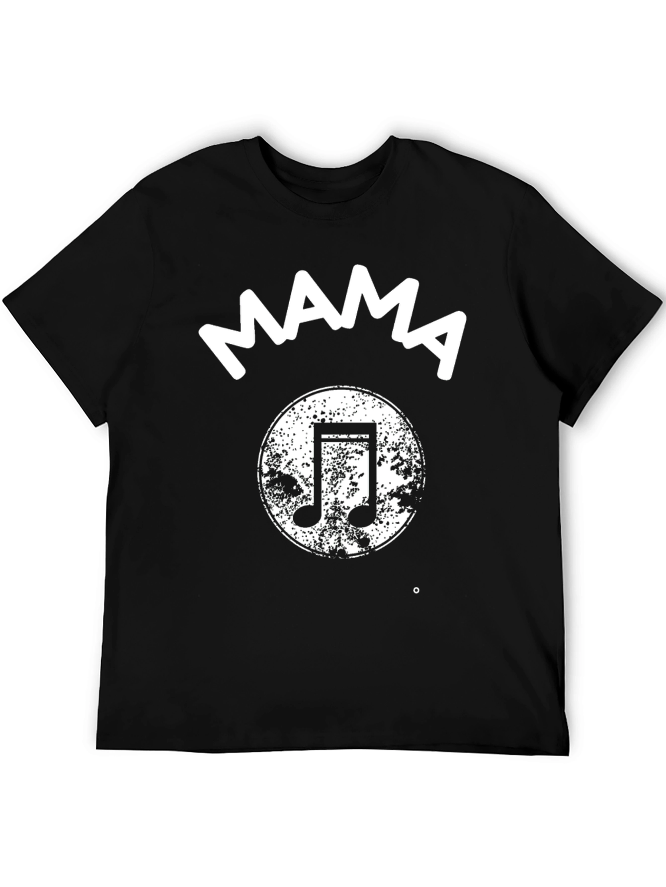 Mama Music Note Black T-Shirt