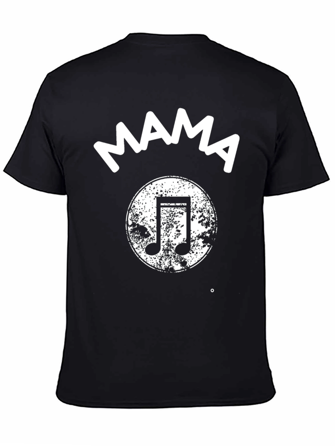 Mama Music Note Black T-Shirt
