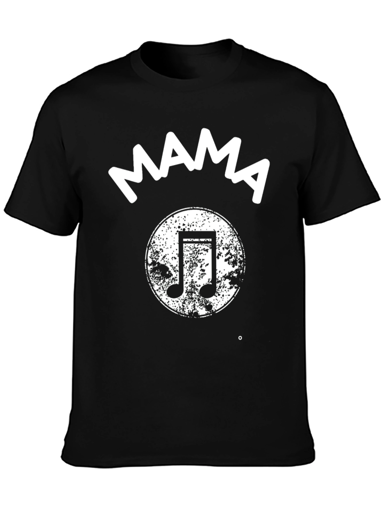 Mama Music Note Black T-Shirt