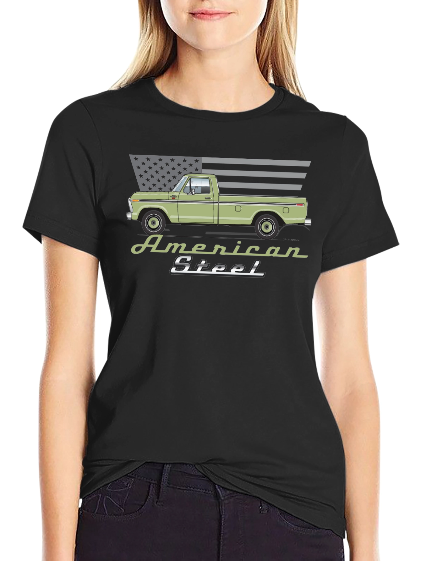 American Steel Truck T-Shirt - Classic Design