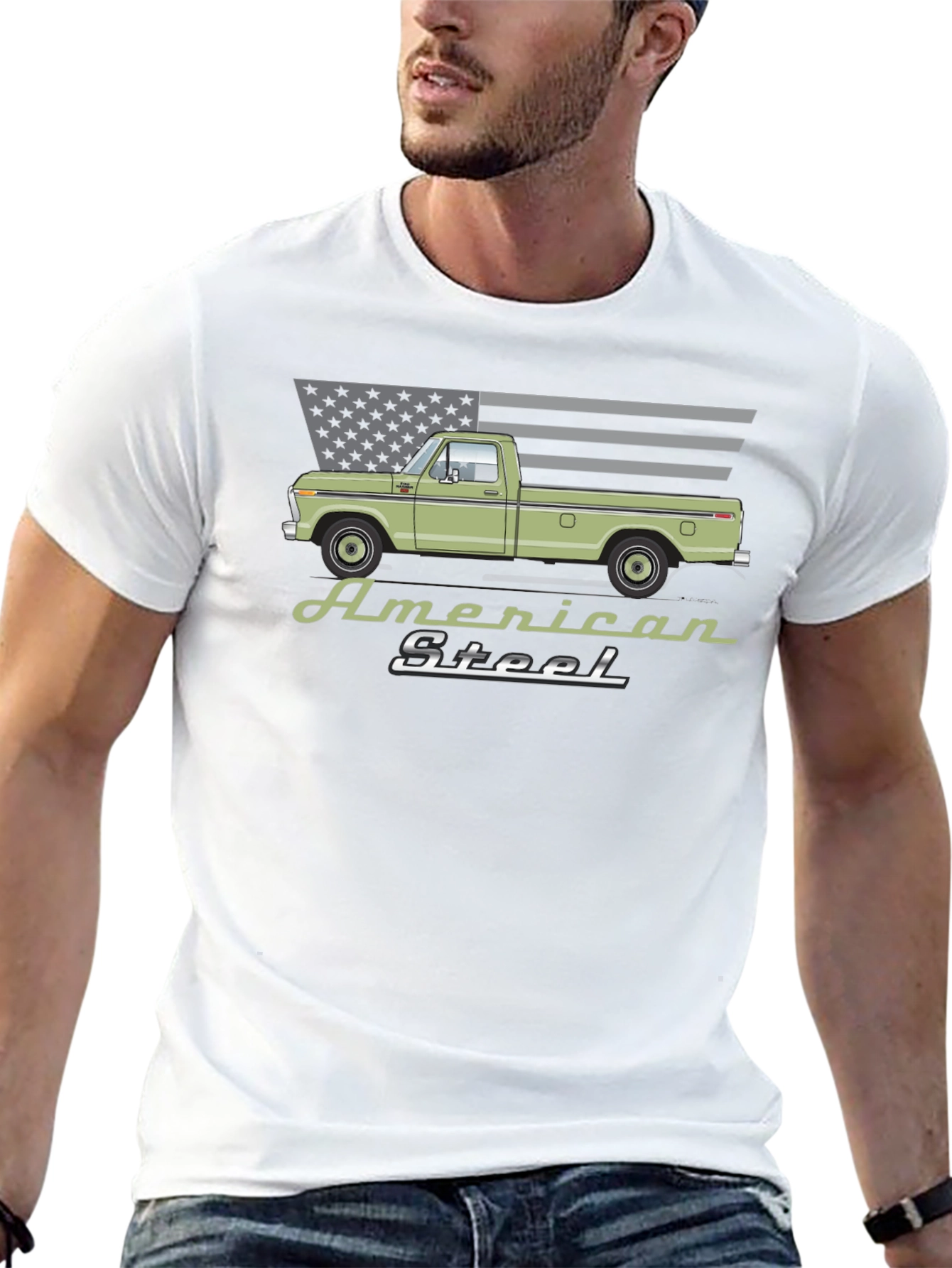 American Steel Truck T-Shirt - Classic Design