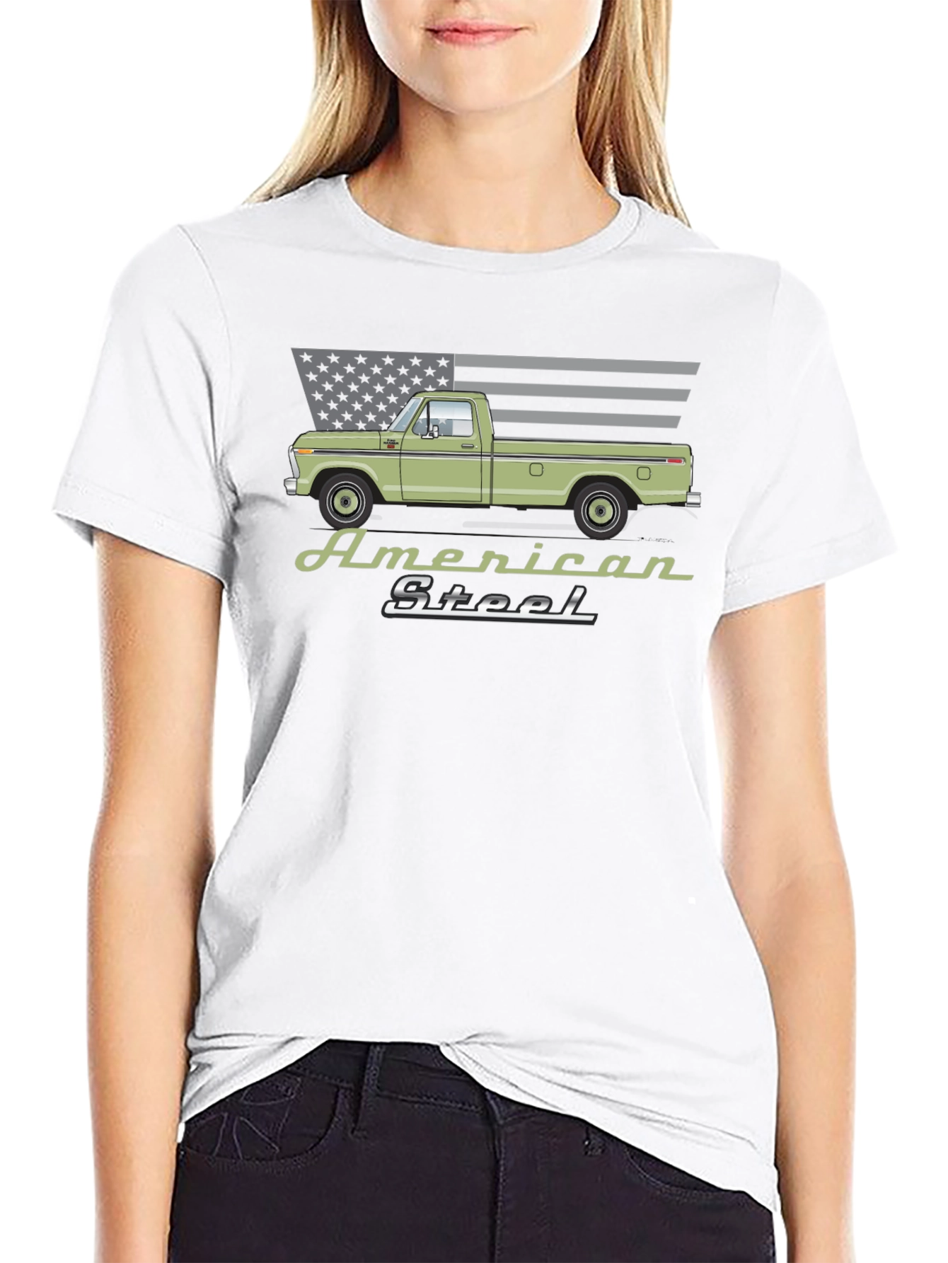 American Steel Truck T-Shirt - Classic Design
