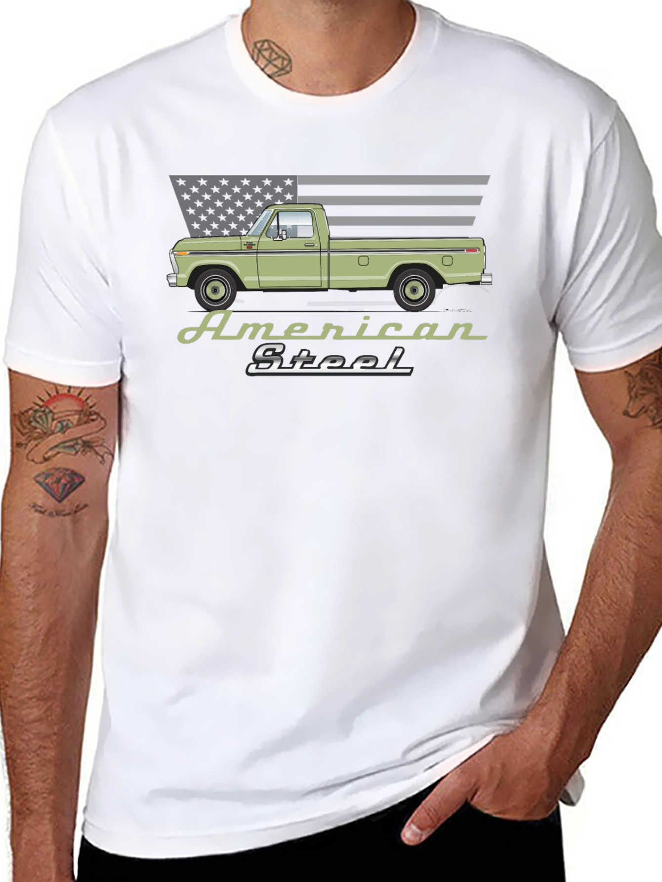 American Steel Truck T-Shirt - Classic Design