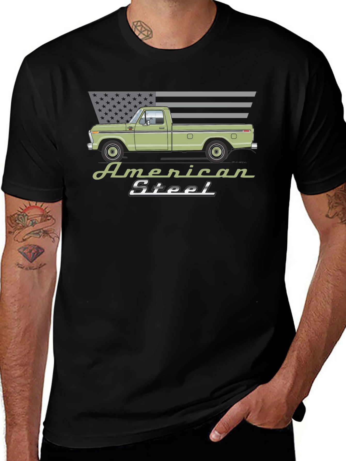 American Steel Truck T-Shirt - Classic Design