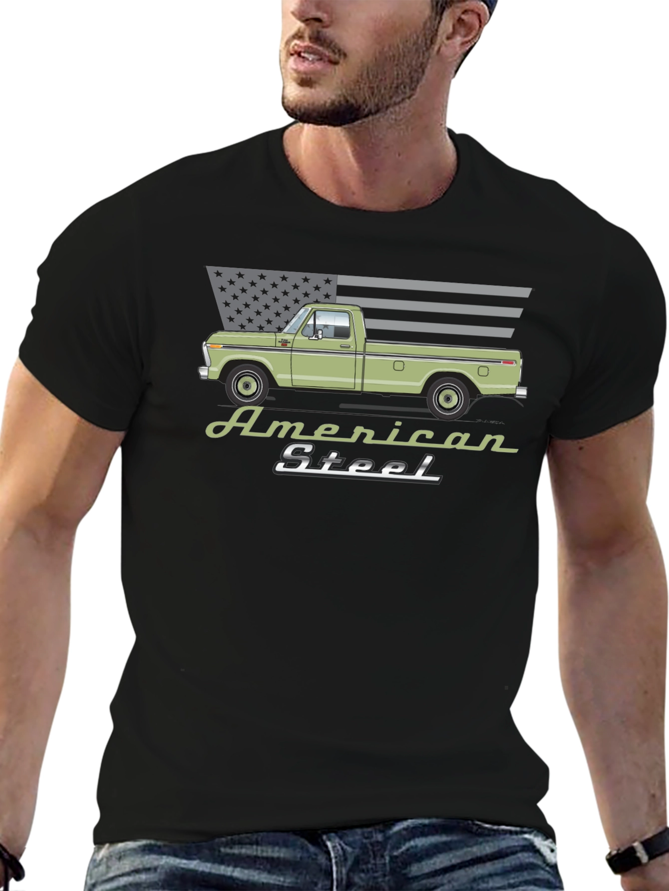 American Steel Truck T-Shirt - Classic Design
