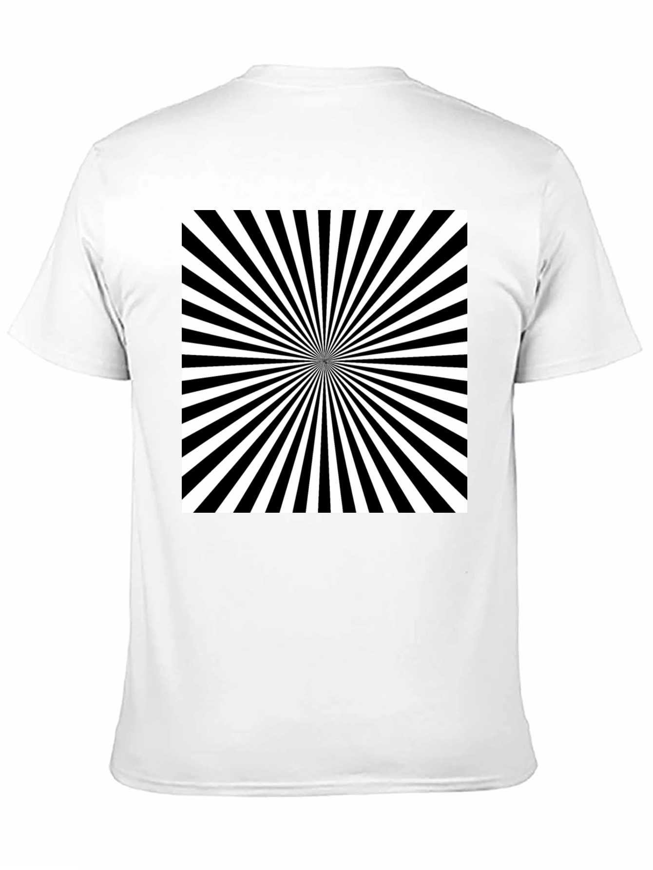 Hypnotic Black & White Optical Illusion Graphic Tee
