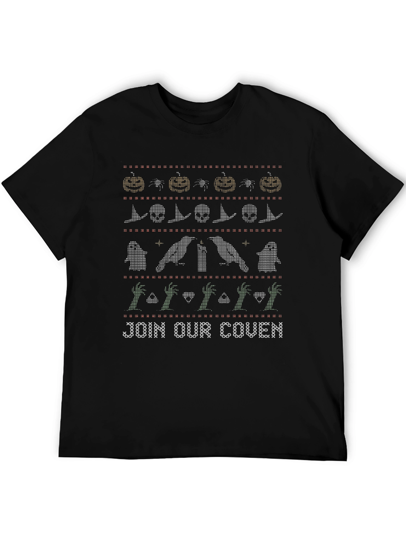Halloween Knit Pattern T-Shirt