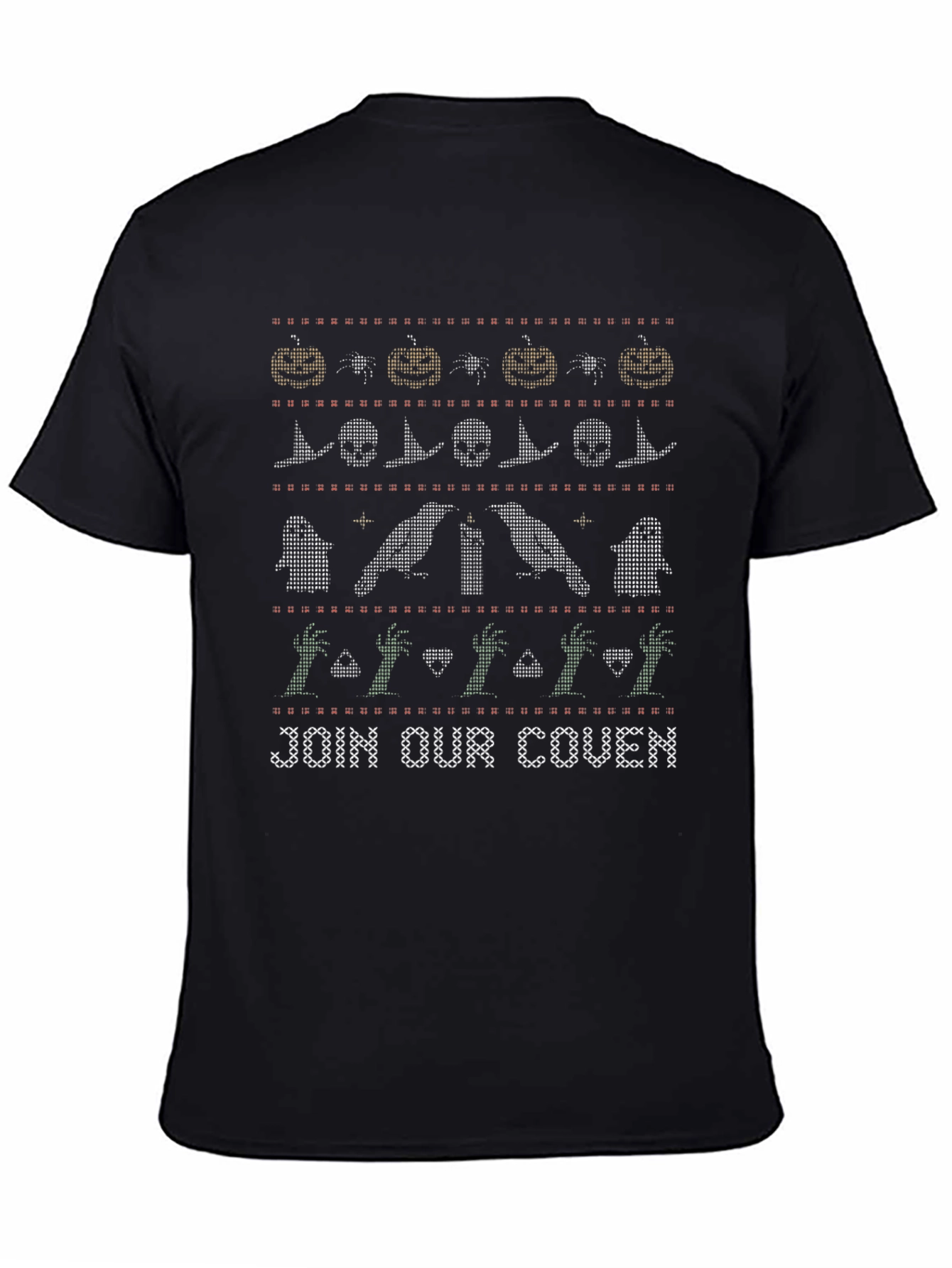 Halloween Knit Pattern T-Shirt