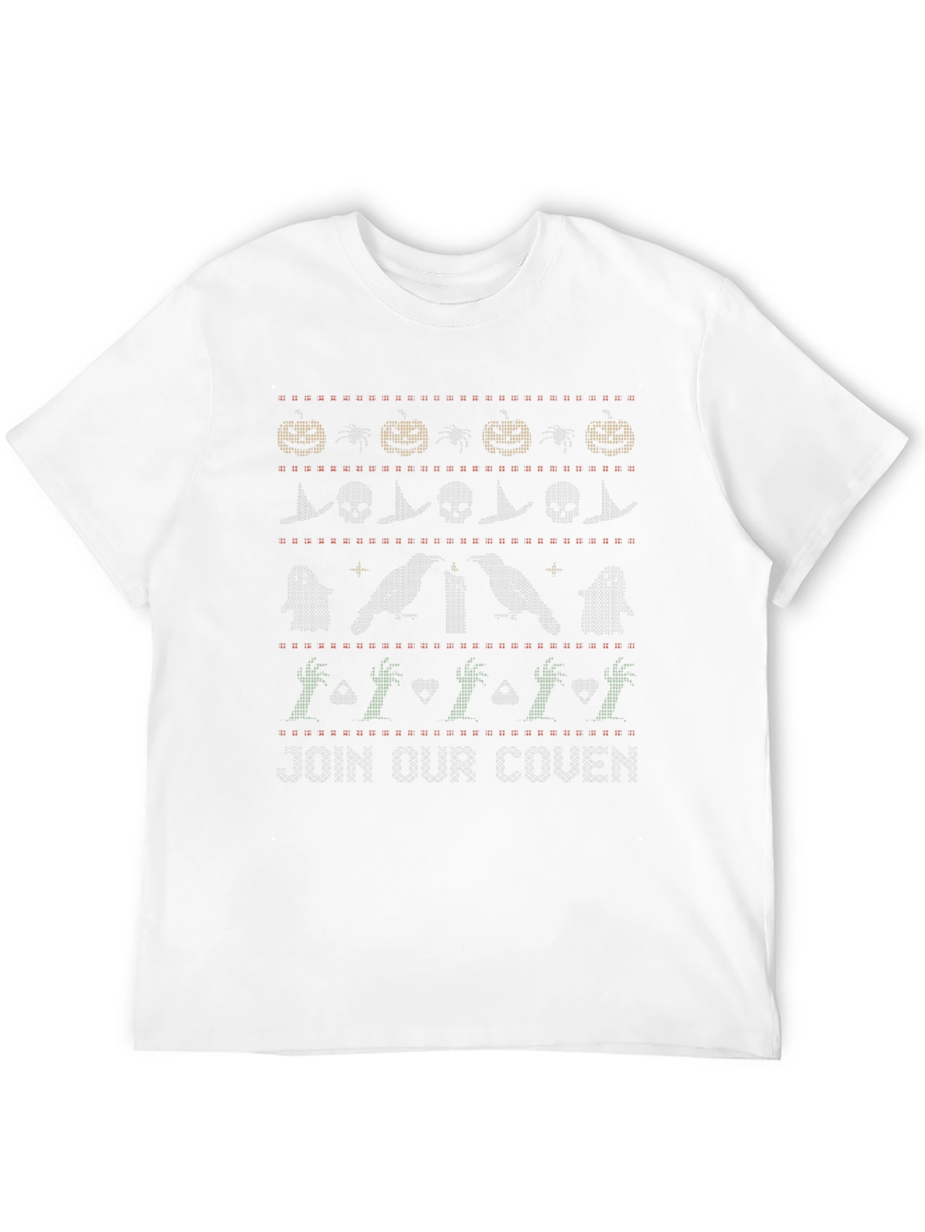 Halloween Knit Pattern T-Shirt