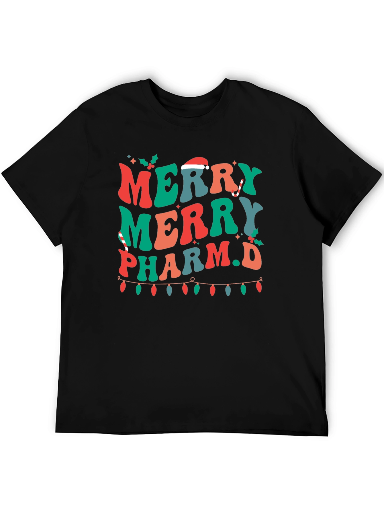 Merry Pharm.D Christmas Holiday Graphic Tee