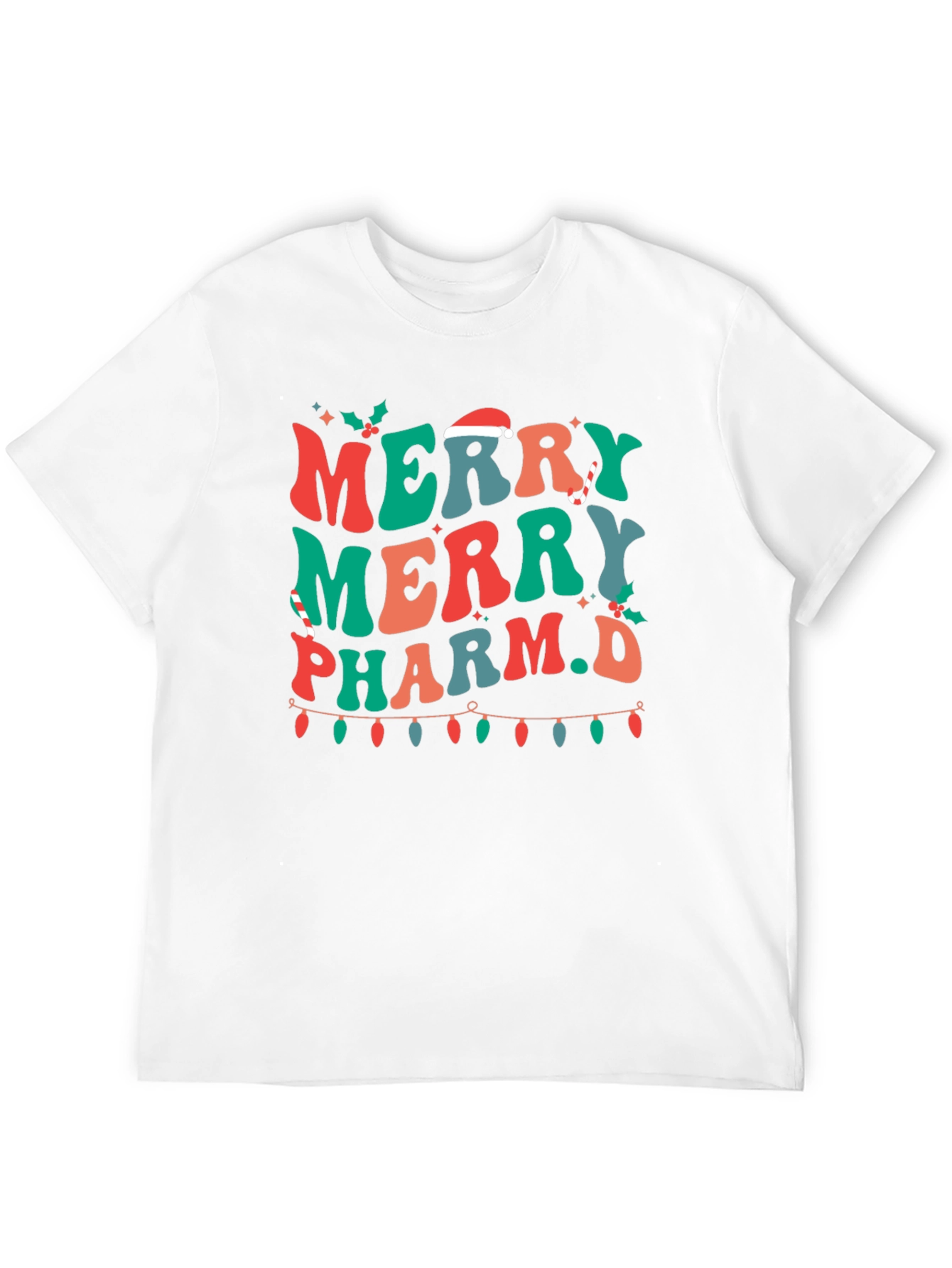 Merry Pharm.D Christmas Holiday Graphic Tee